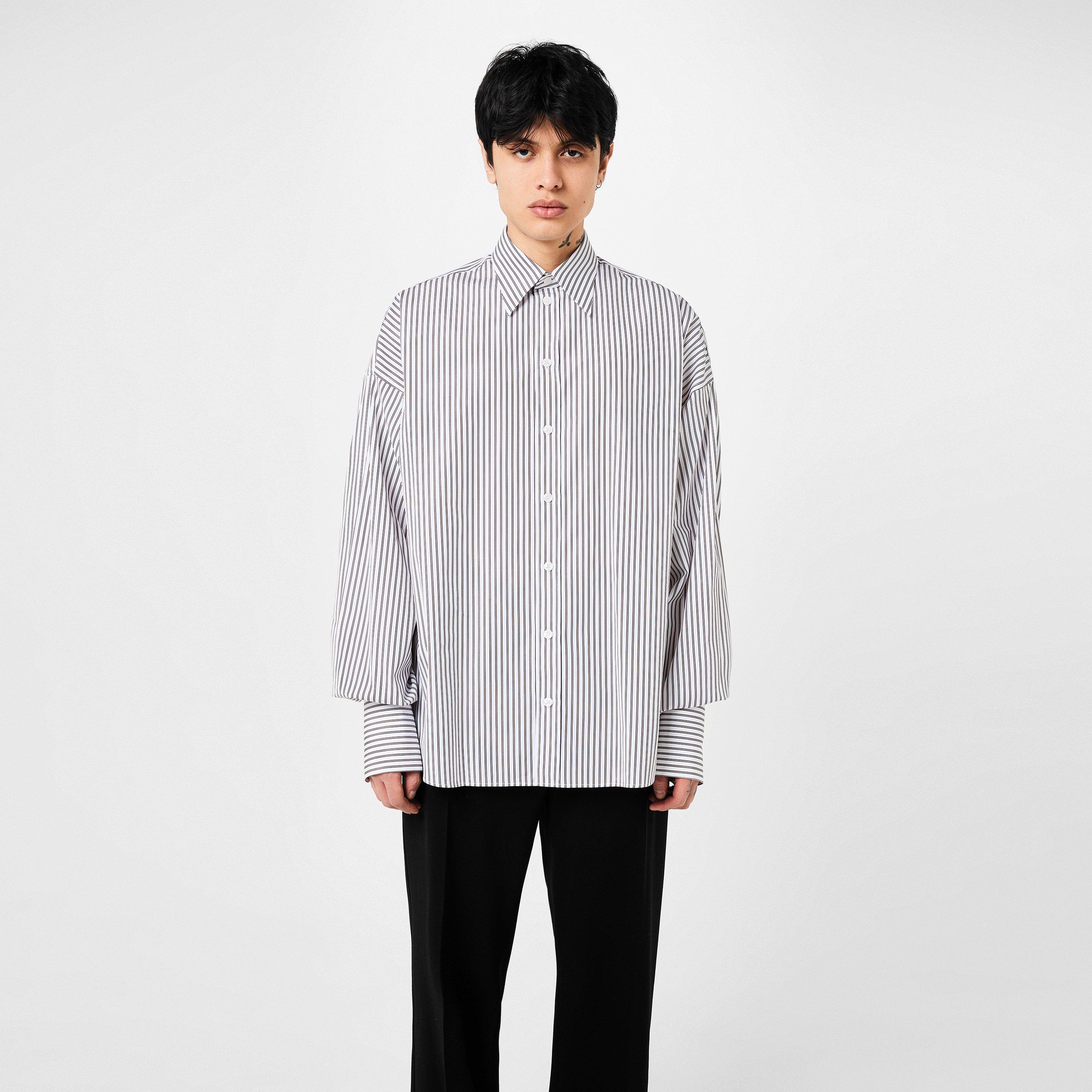 Cream - Dolce and Gabbana - Striped Shirt - 1