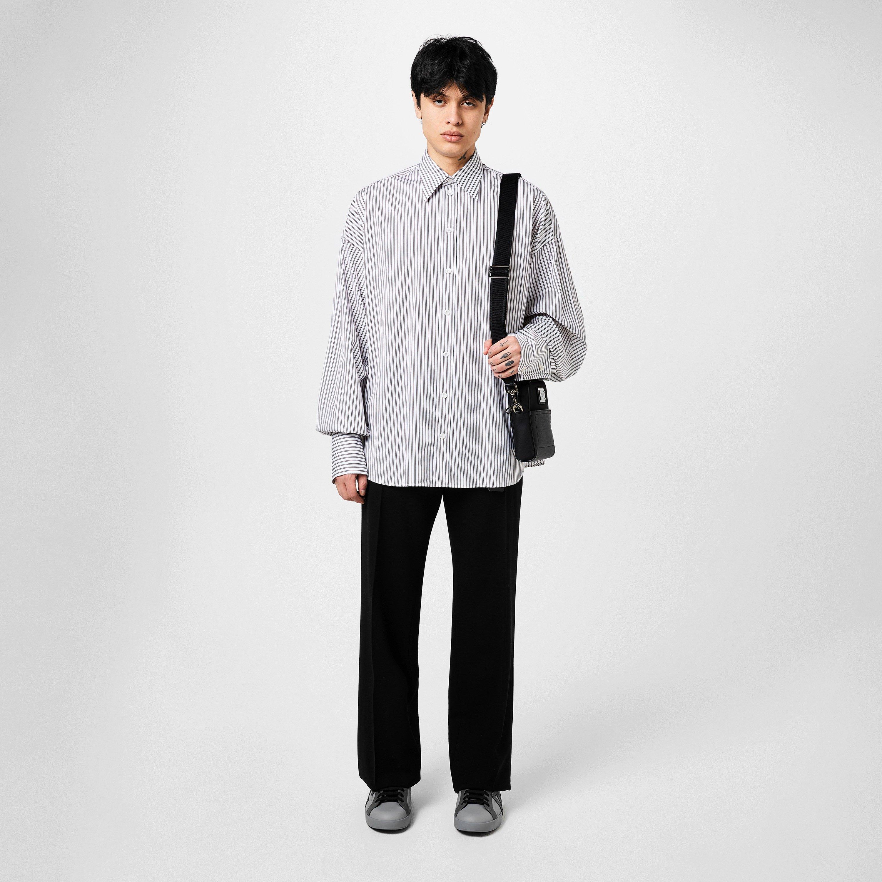 Cream - Dolce and Gabbana - Striped Shirt - 4