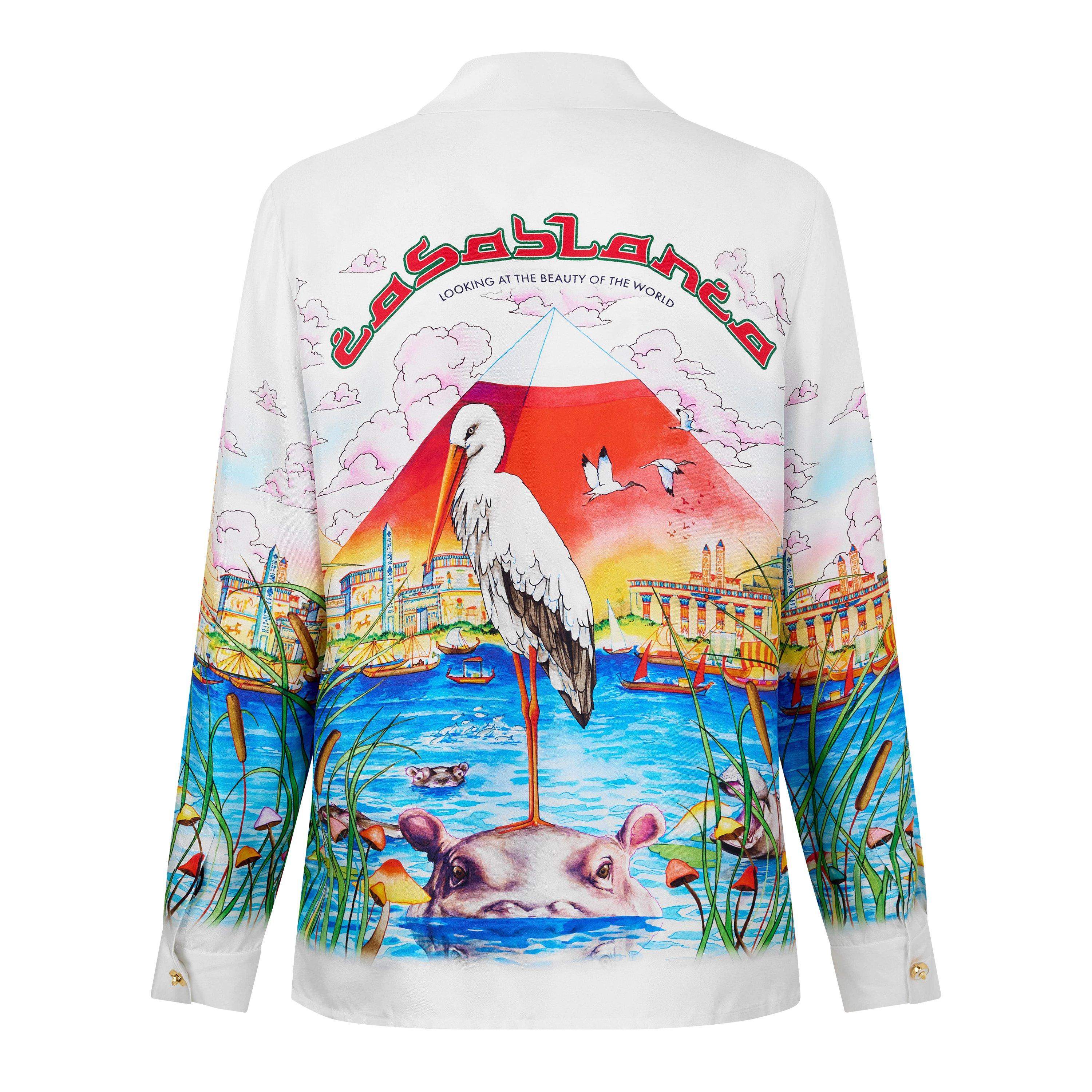 White - Casablanca - Casa Egypt Silk LS Sn63 - 2
