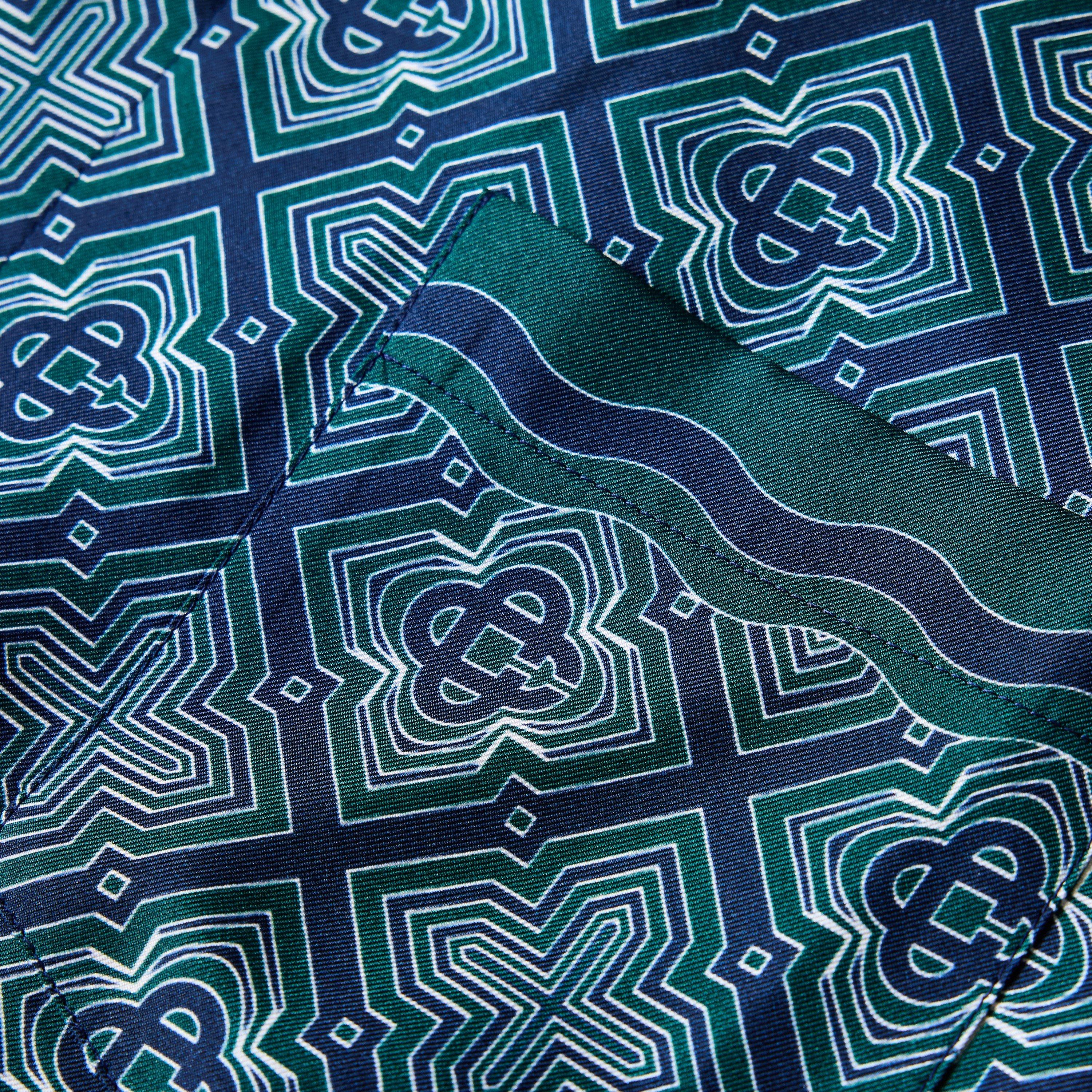 Black/Green - Casablanca - Casa Mono Silk SS Sn63 - 3