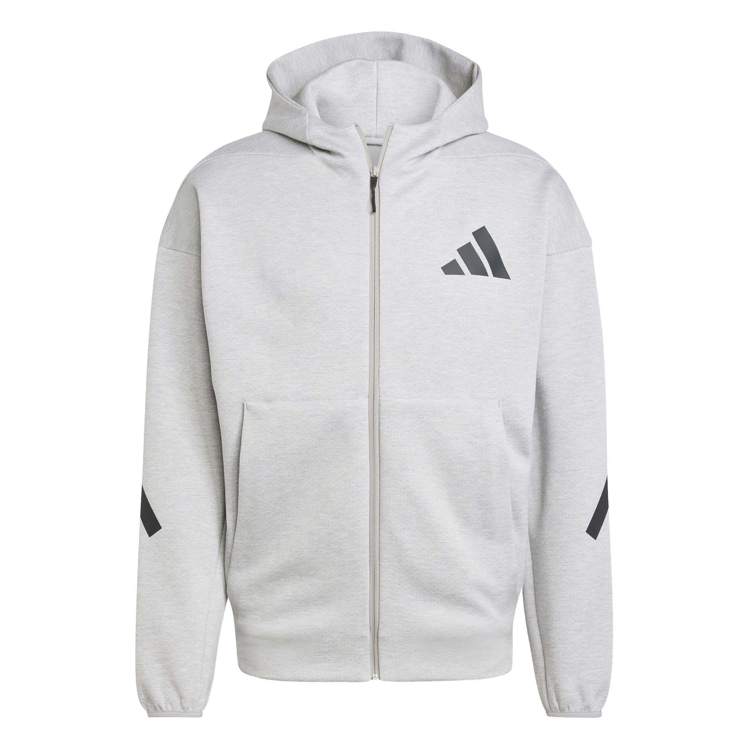 adidas Z.N.E. Full Zip Hooded Track Jacket Mens Vollstandig durchgehende Fleece Oberteile mit ReiBverschluss Sports Direct