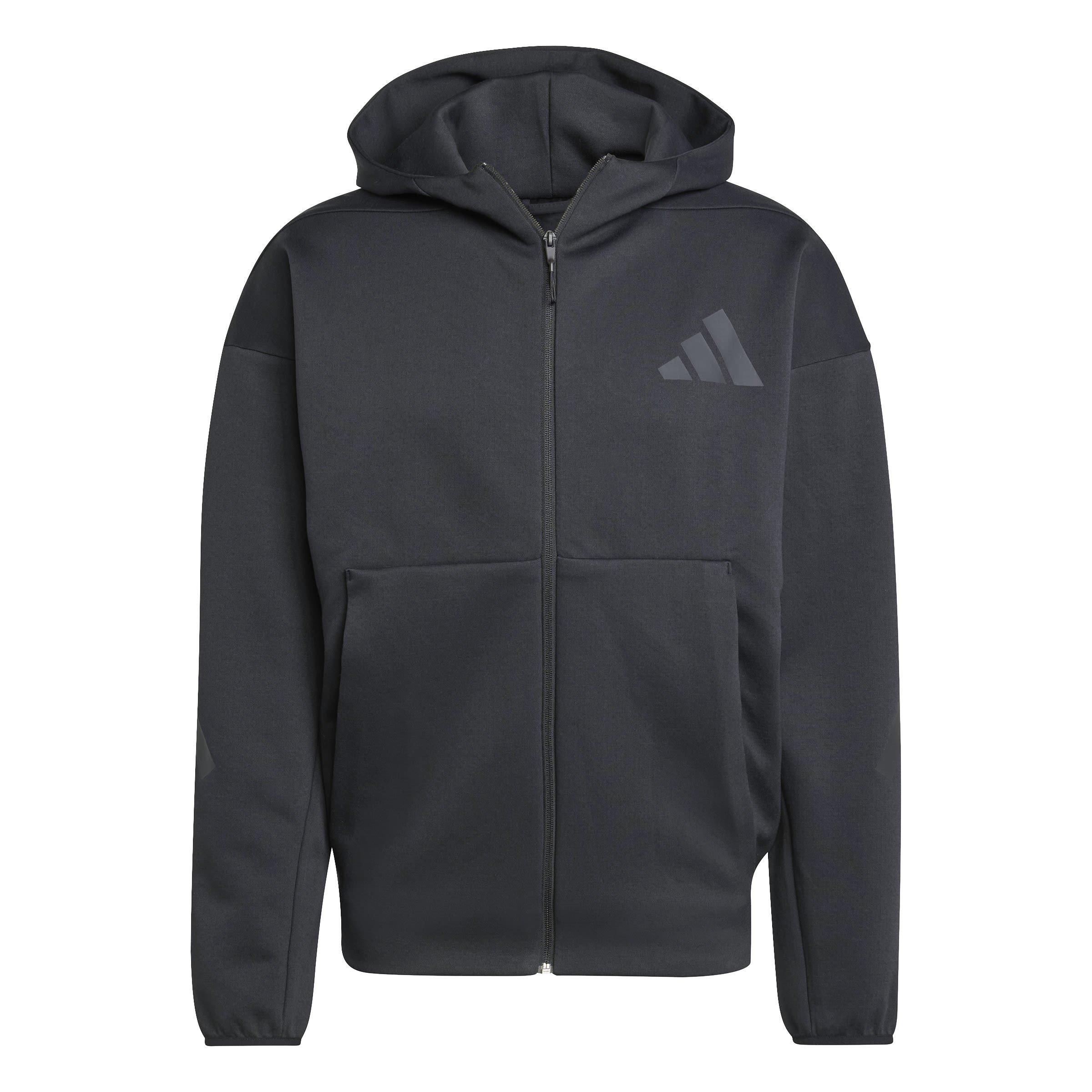 Black - adidas - Z.N.E. Full-Zip Hooded Track Jacket Mens - 1
