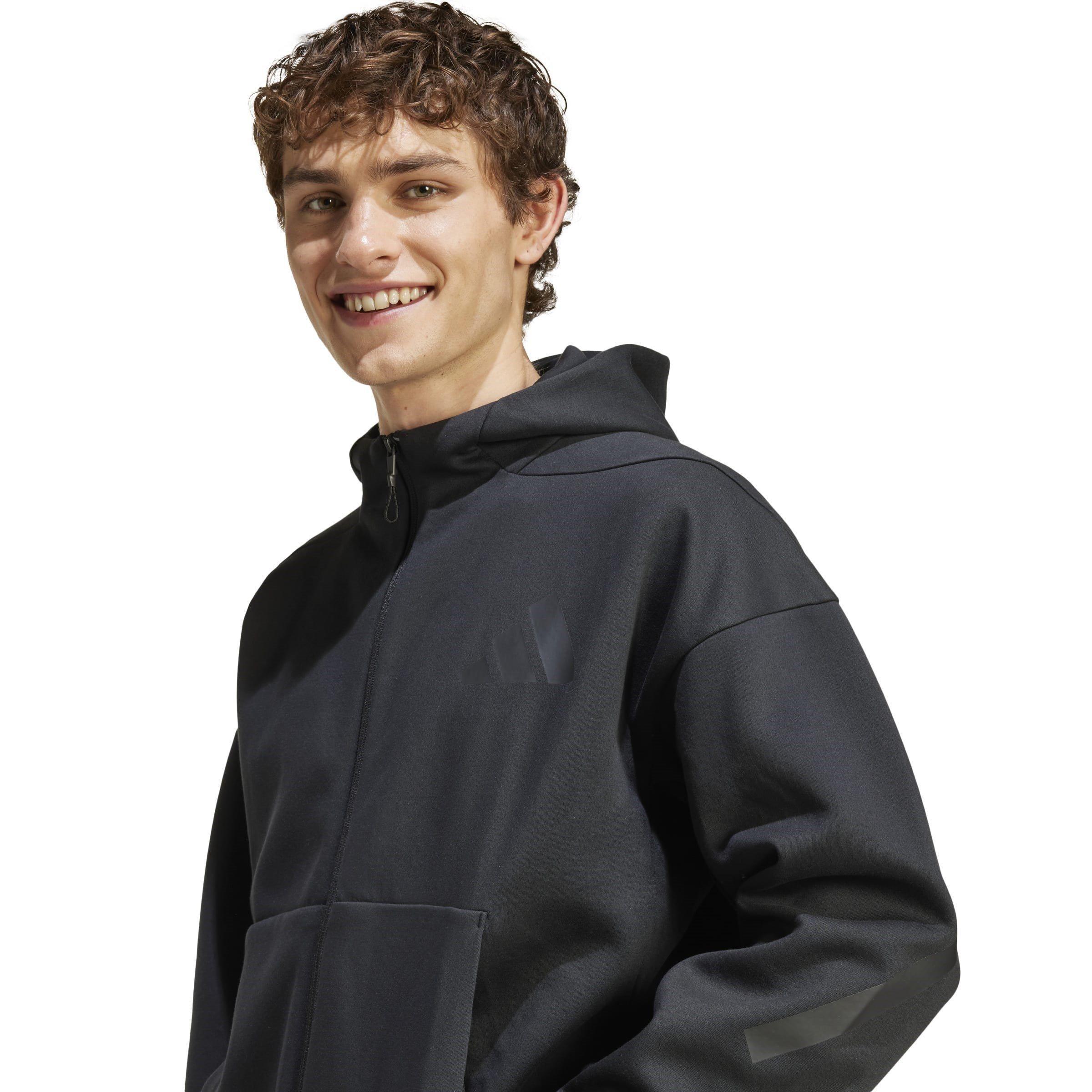 Black - adidas - Z.N.E. Full-Zip Hooded Track Jacket Mens - 5
