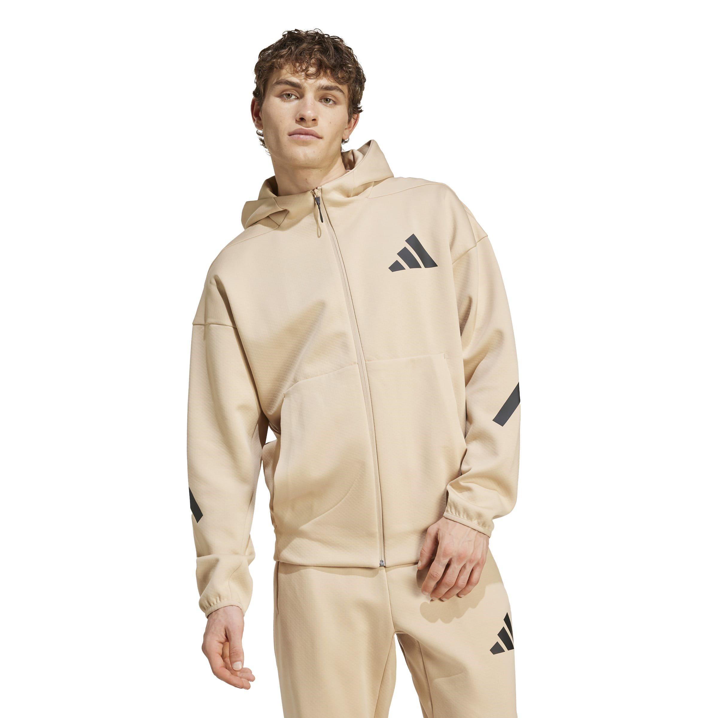 Čarobna bež. - adidas - Z.N.E. Full-Zip Hooded Track Jacket Mens - 2