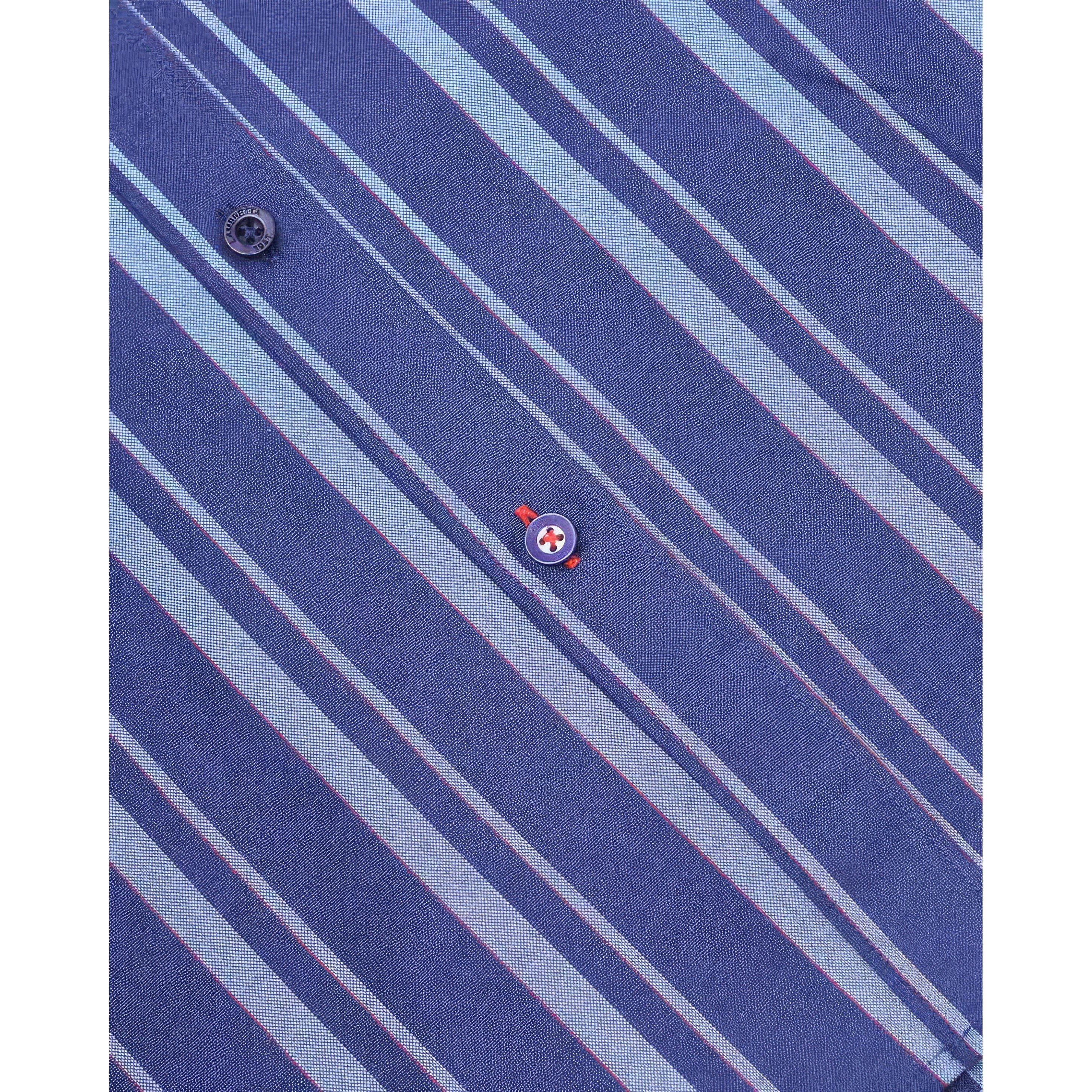 Marine - Lambretta - Short-Sleeve Striped Shirt - 3