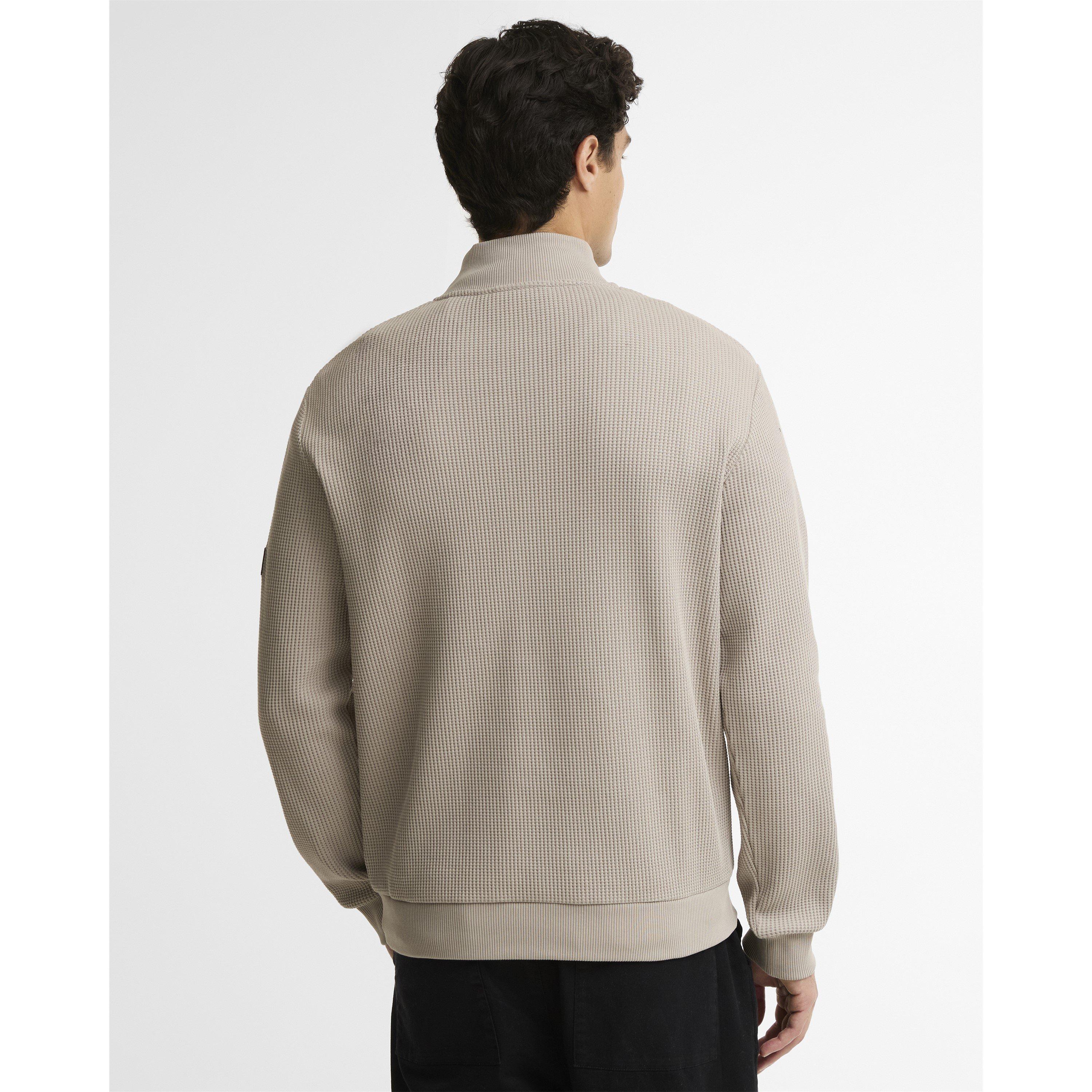 Concrete GY35 - Barbour International - Men's Curve 1/2 Zip Cotton Fleece Top - 4