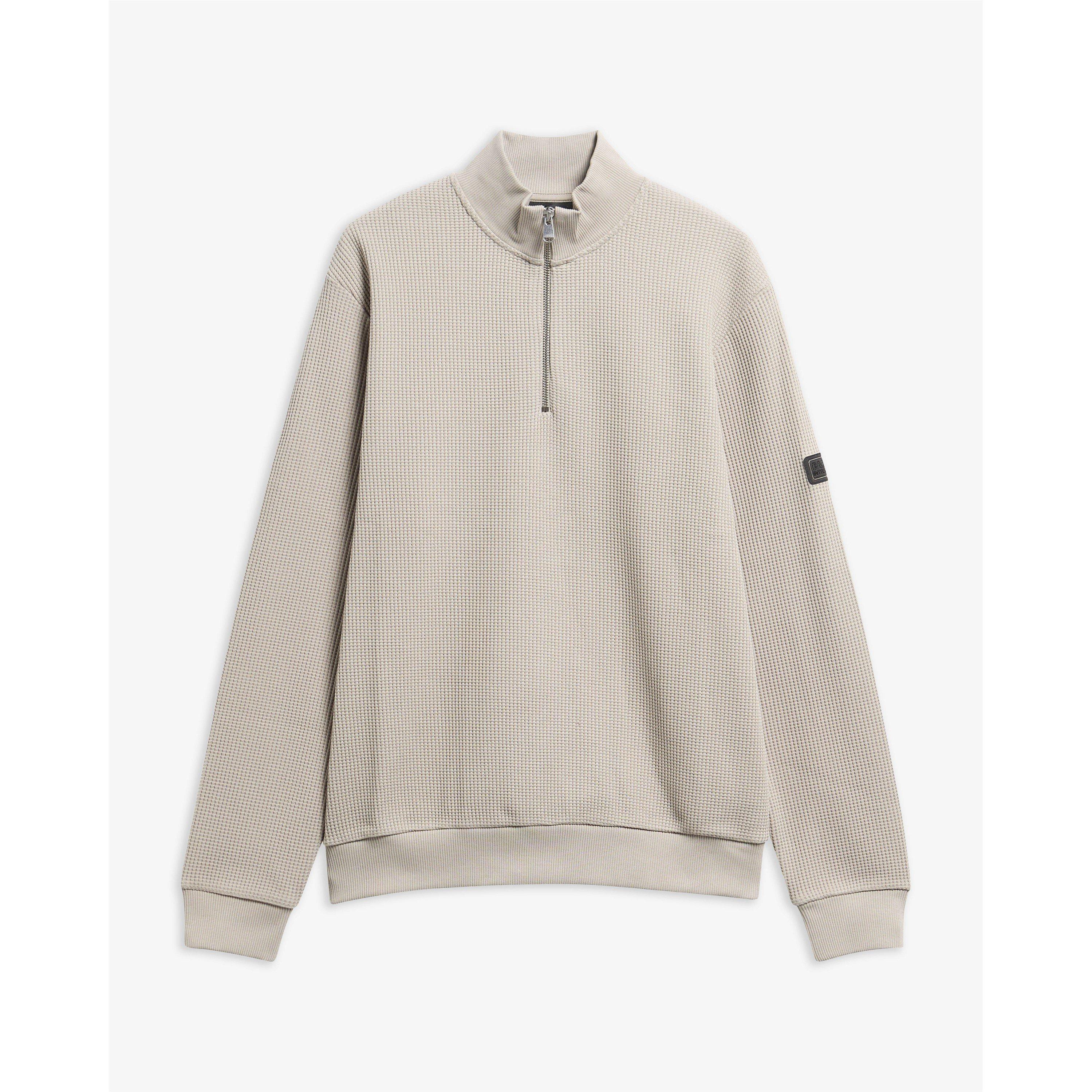 Concrete GY35 - Barbour International - Men's Curve 1/2 Zip Cotton Fleece Top - 10