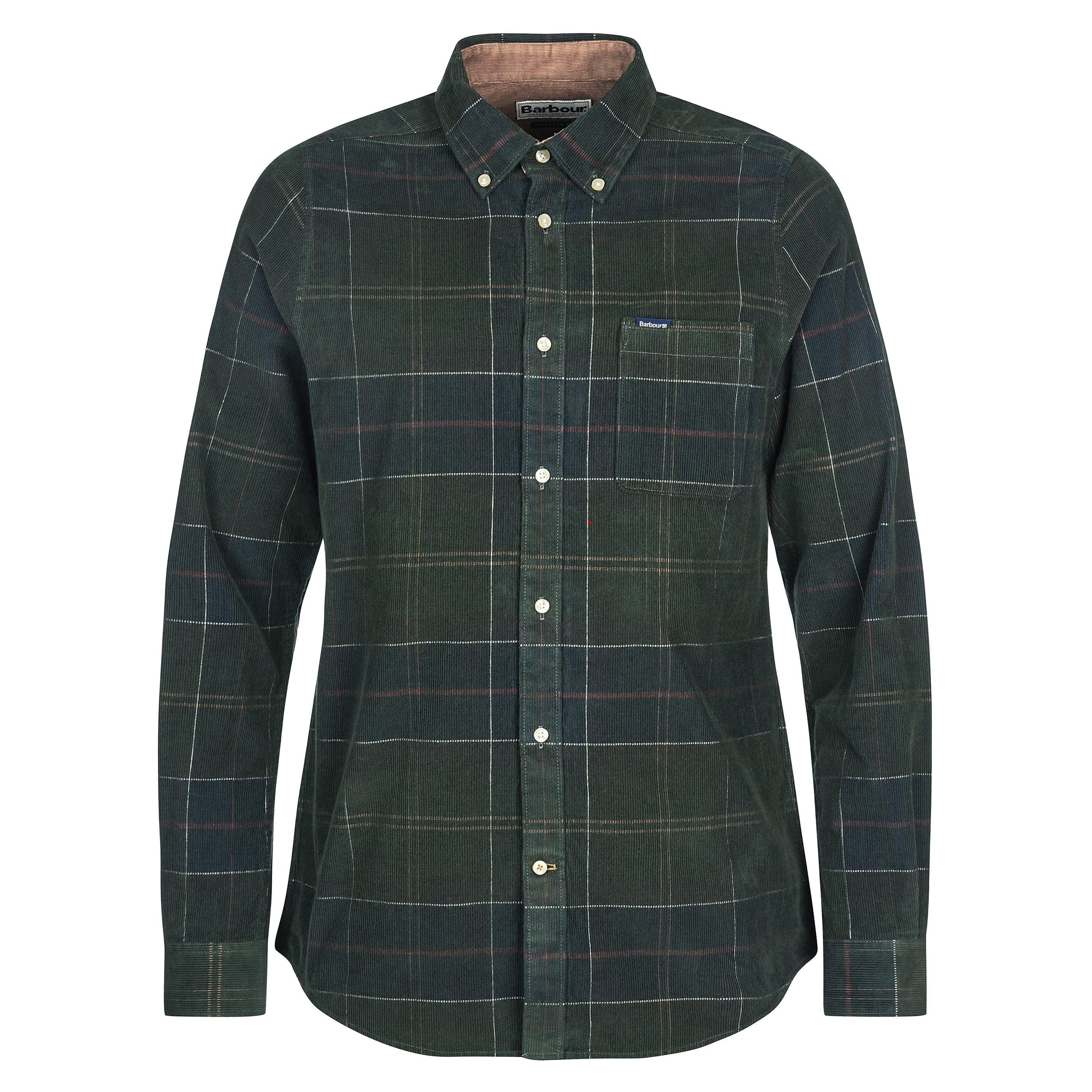 Clsc Trtn TN11 - Barbour - Men's Blair Tartan Cotton Long-Sleeve Tailored-Fit Corduroy Shirt - 1