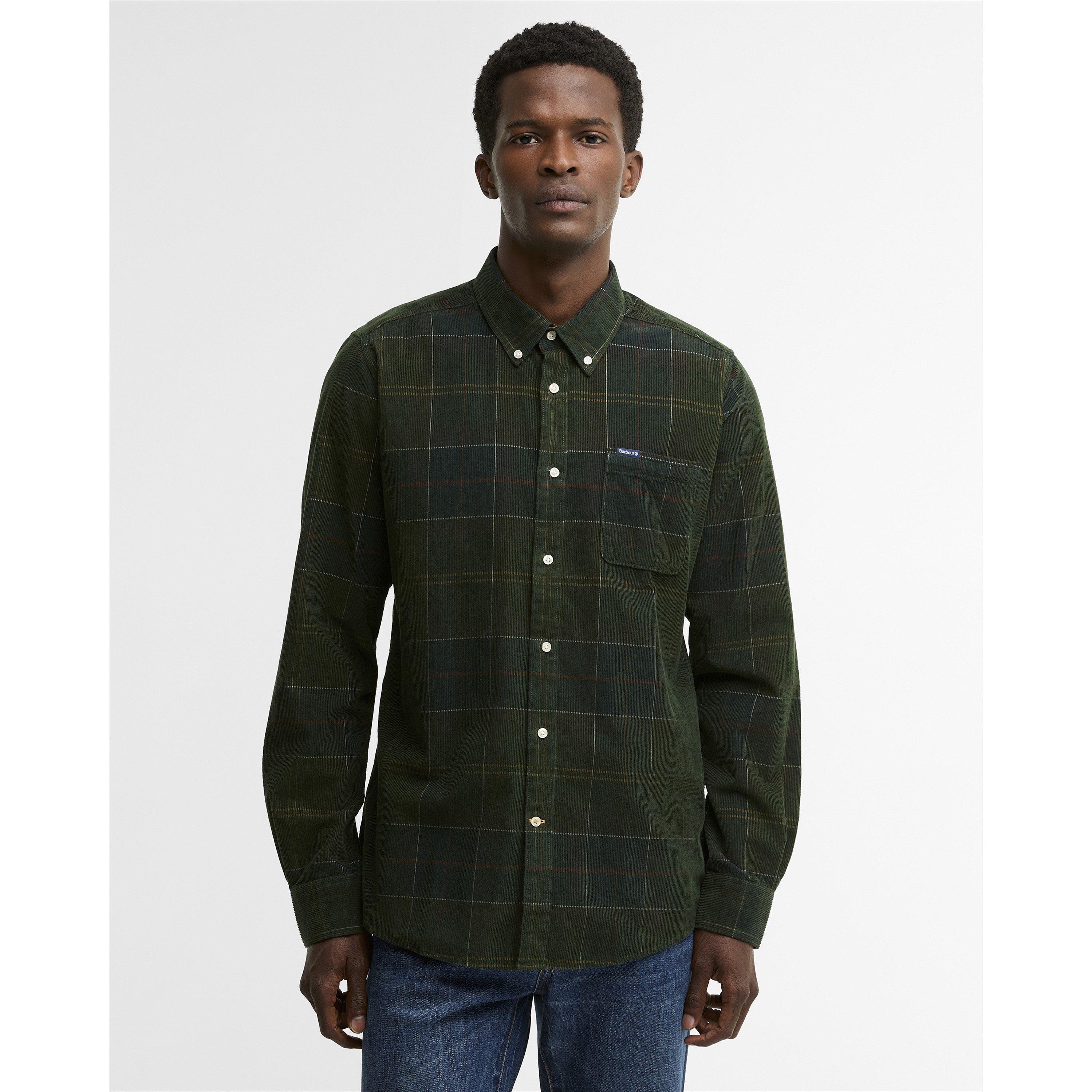 Clsc Trtn TN11 - Barbour - Men's Blair Tartan Cotton Long-Sleeve Tailored-Fit Corduroy Shirt - 2
