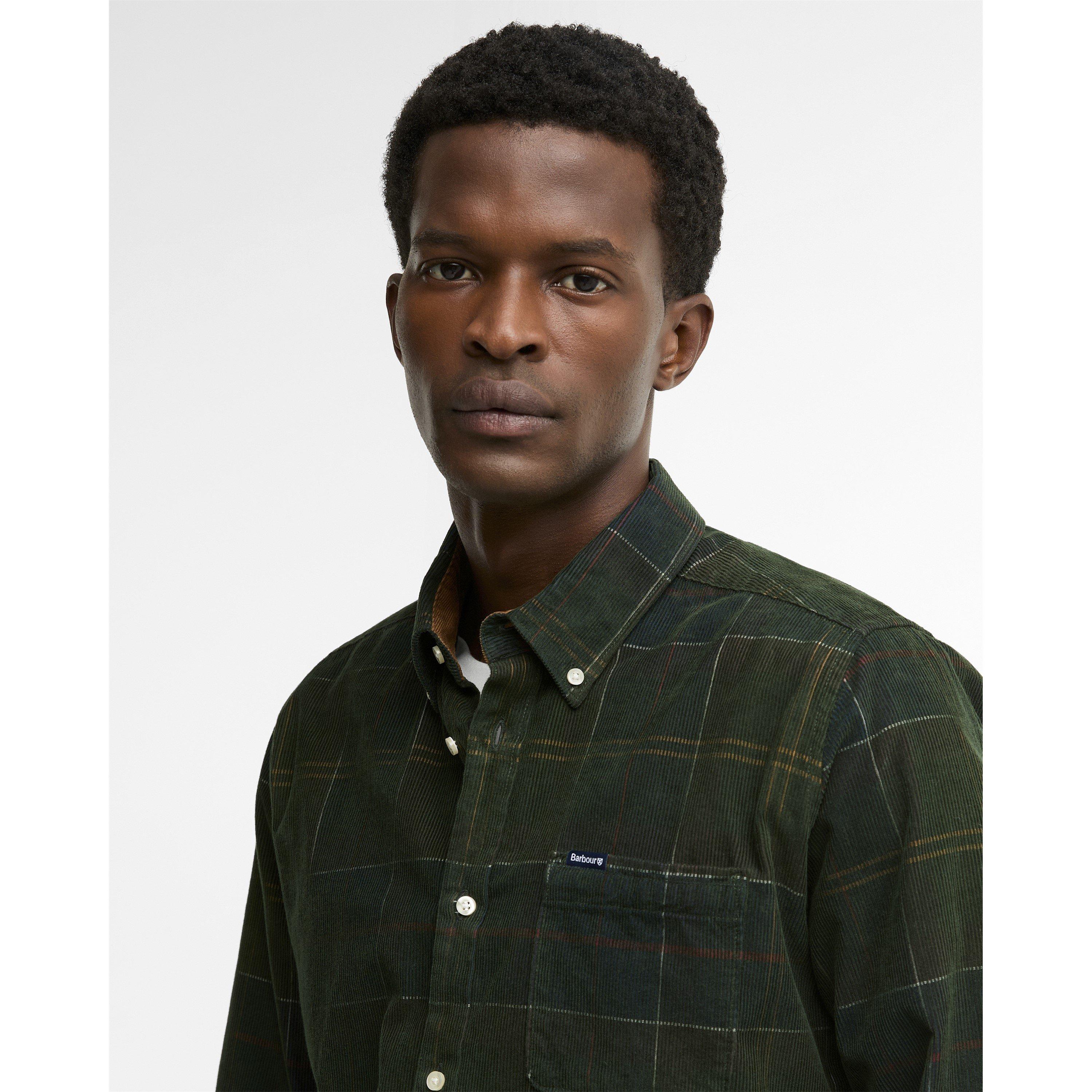 Clsc Trtn TN11 - Barbour - Men's Blair Tartan Cotton Long-Sleeve Tailored-Fit Corduroy Shirt - 4