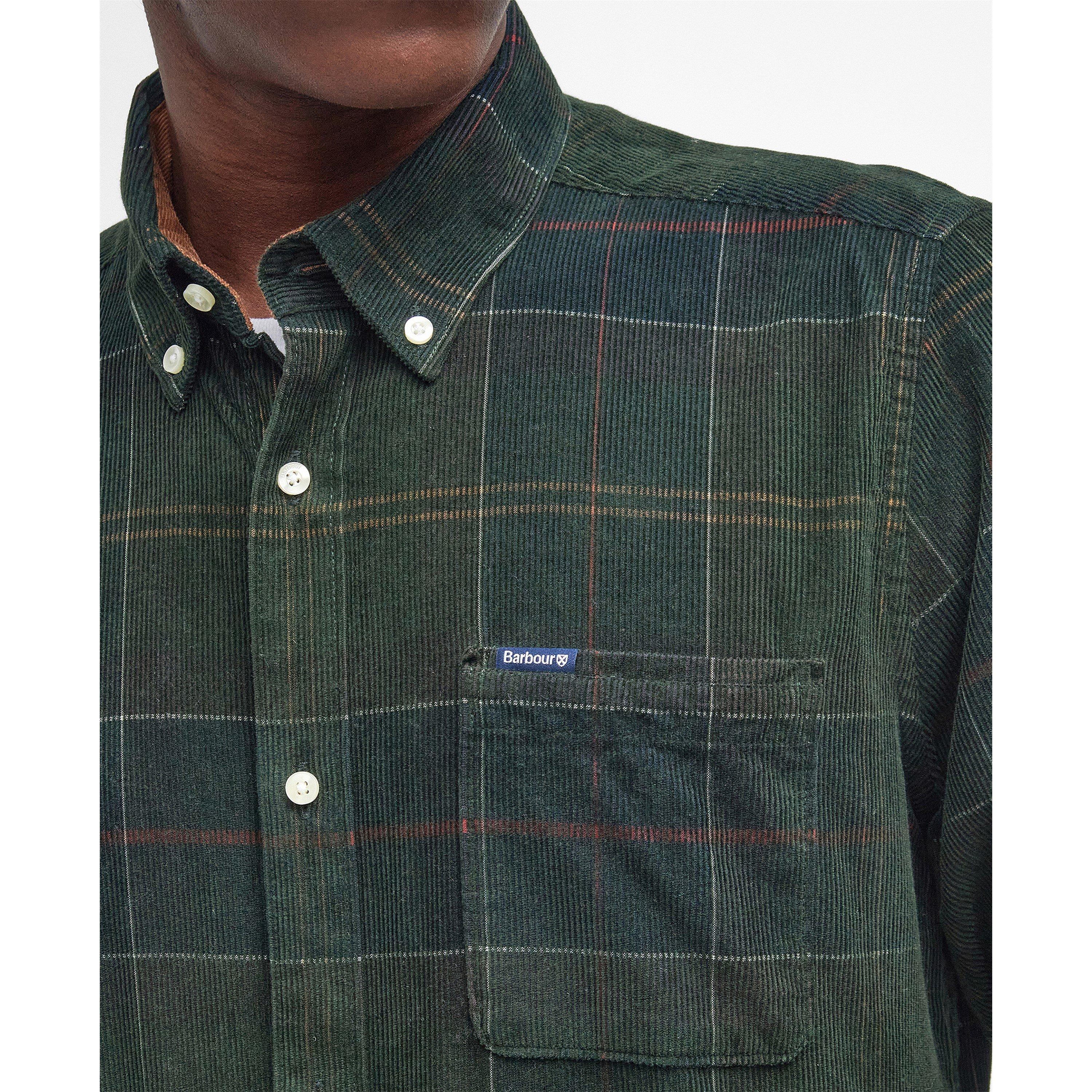 Clsc Trtn TN11 - Barbour - Men's Blair Tartan Cotton Long-Sleeve Tailored-Fit Corduroy Shirt - 5