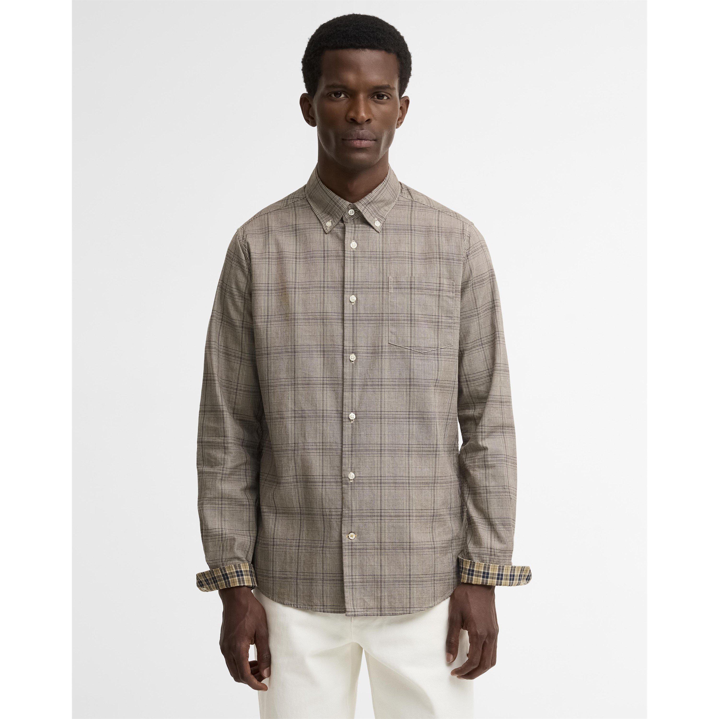 Stone ST51 - Barbour - Men's Franklin Barbour Modern Heritage Patterned Tailored-Fit Shirt - 3