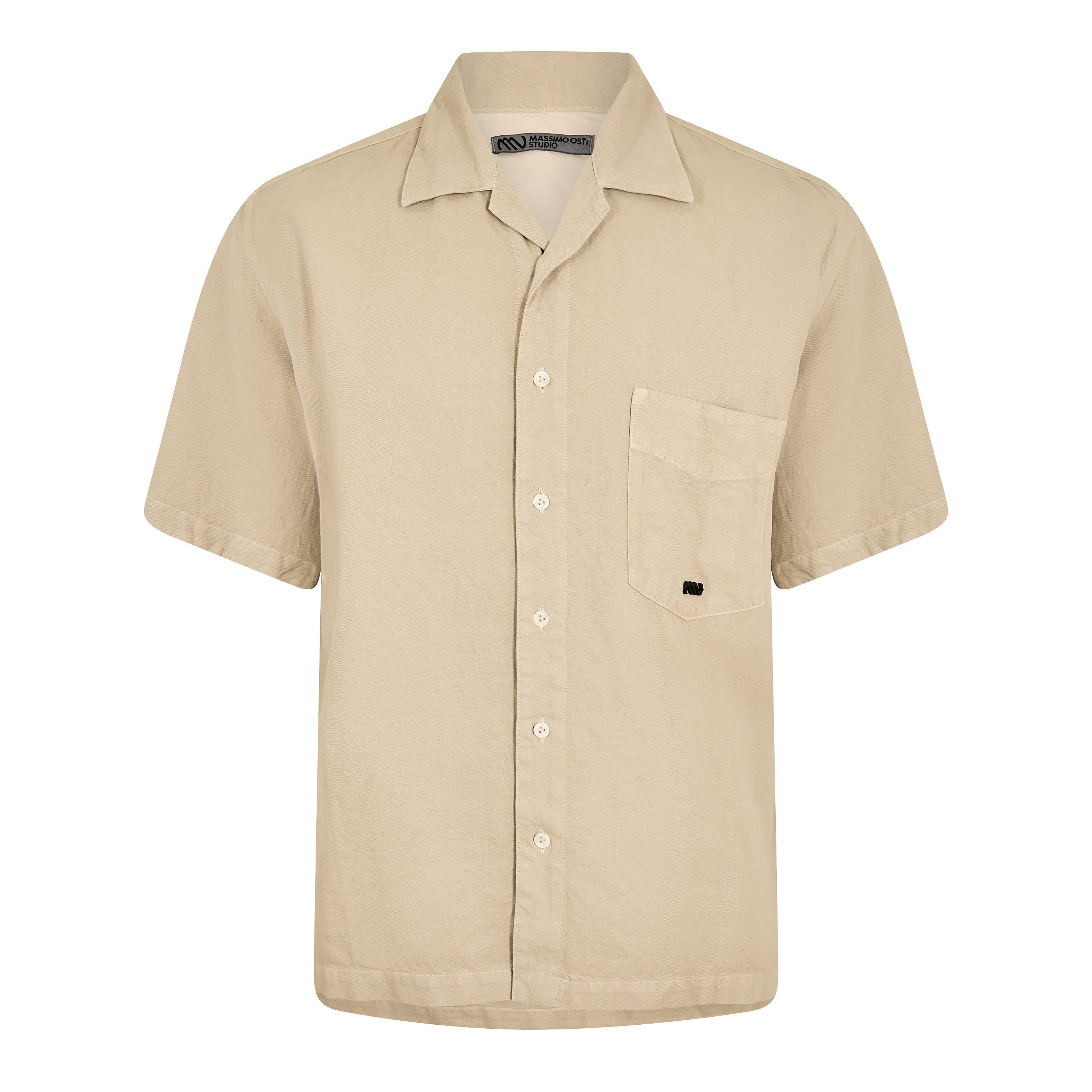 Oxford Tan 310 - Massimo Osti Studio - Men's Carta Short Sleeve Shirt - 1