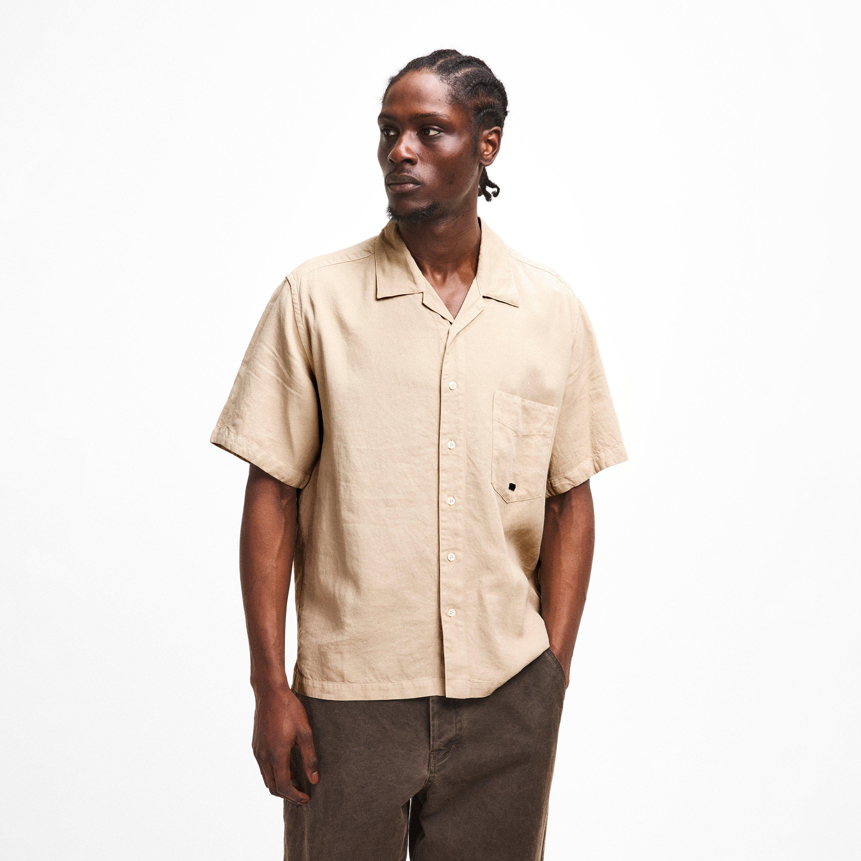 Oxford Tan 310 - Massimo Osti Studio - Men's Carta Short Sleeve Shirt - 3