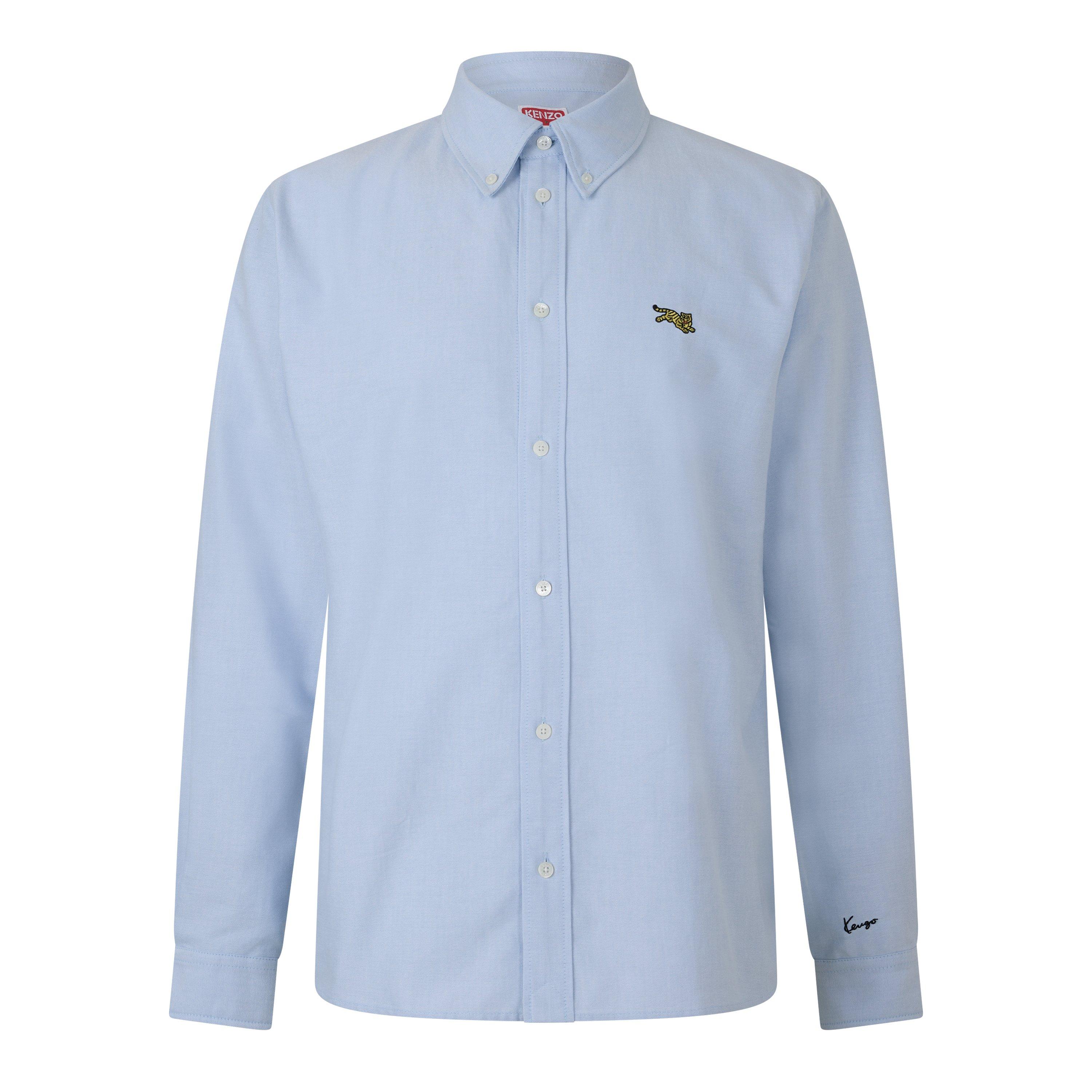 Light Blue - Kenzo - KNZO J Tiger LSShirt Sn64 - 1