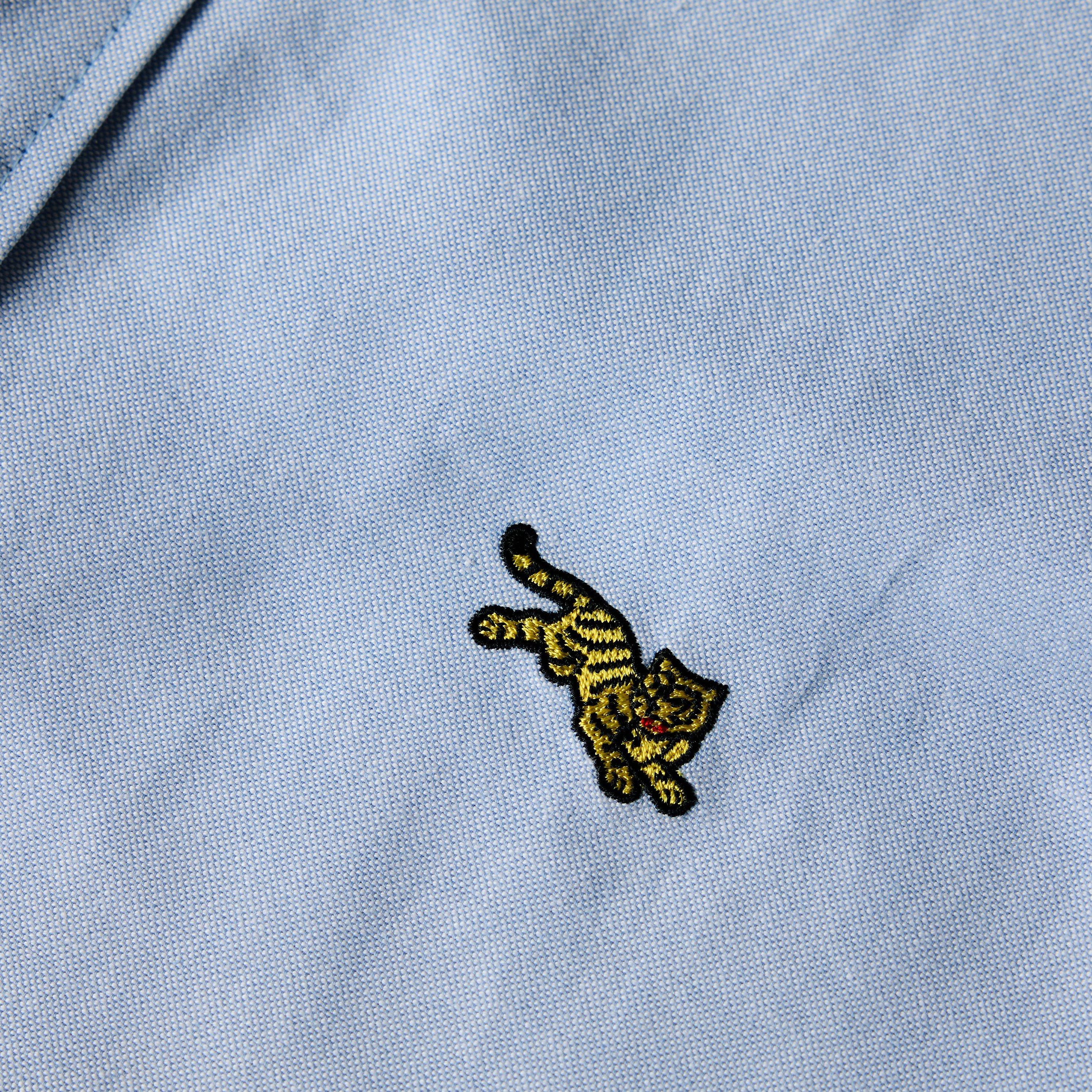 Light Blue - Kenzo - KNZO J Tiger LSShirt Sn64 - 3