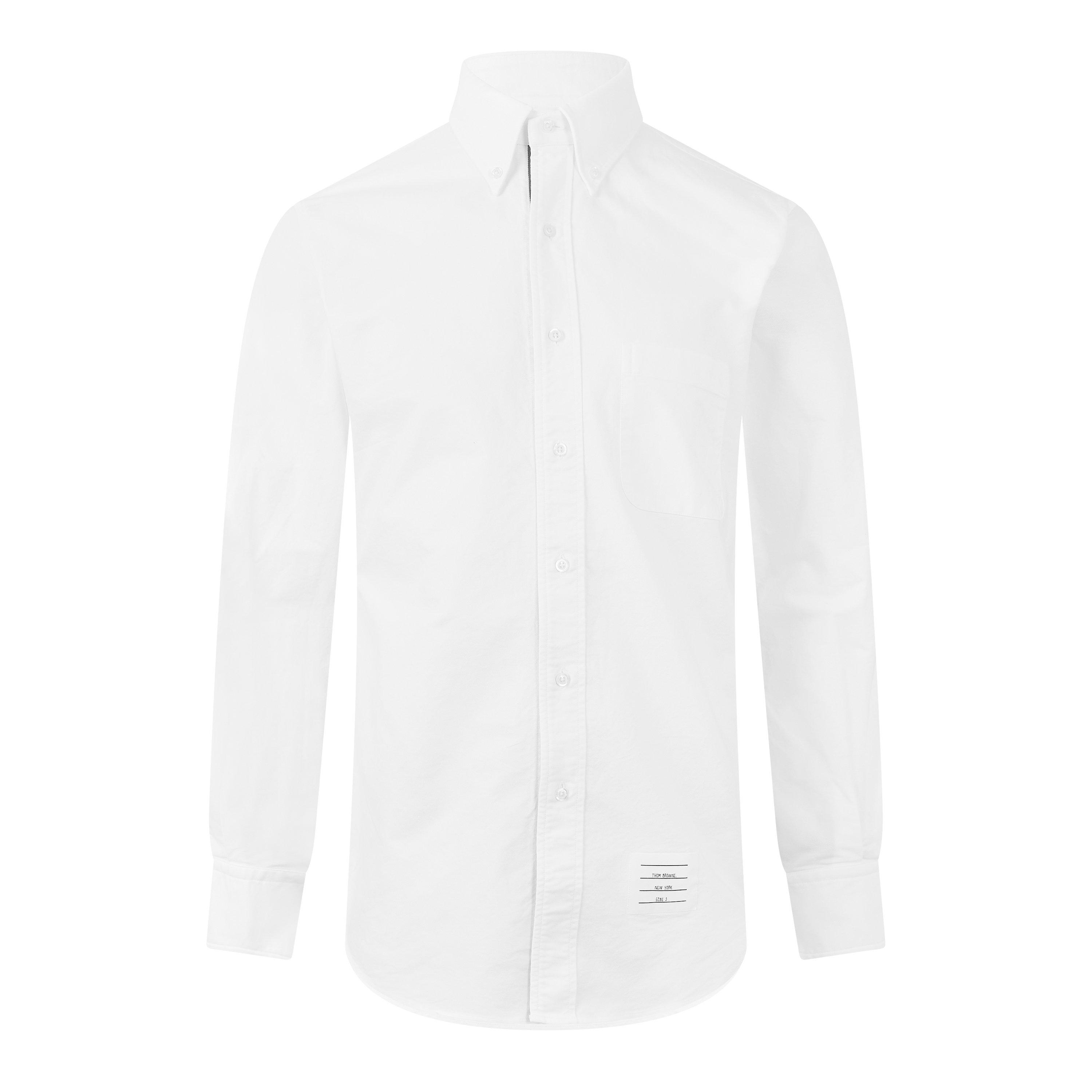 Thom Browne TB Classic LS Oxford Sn63 - White - Size M (2)