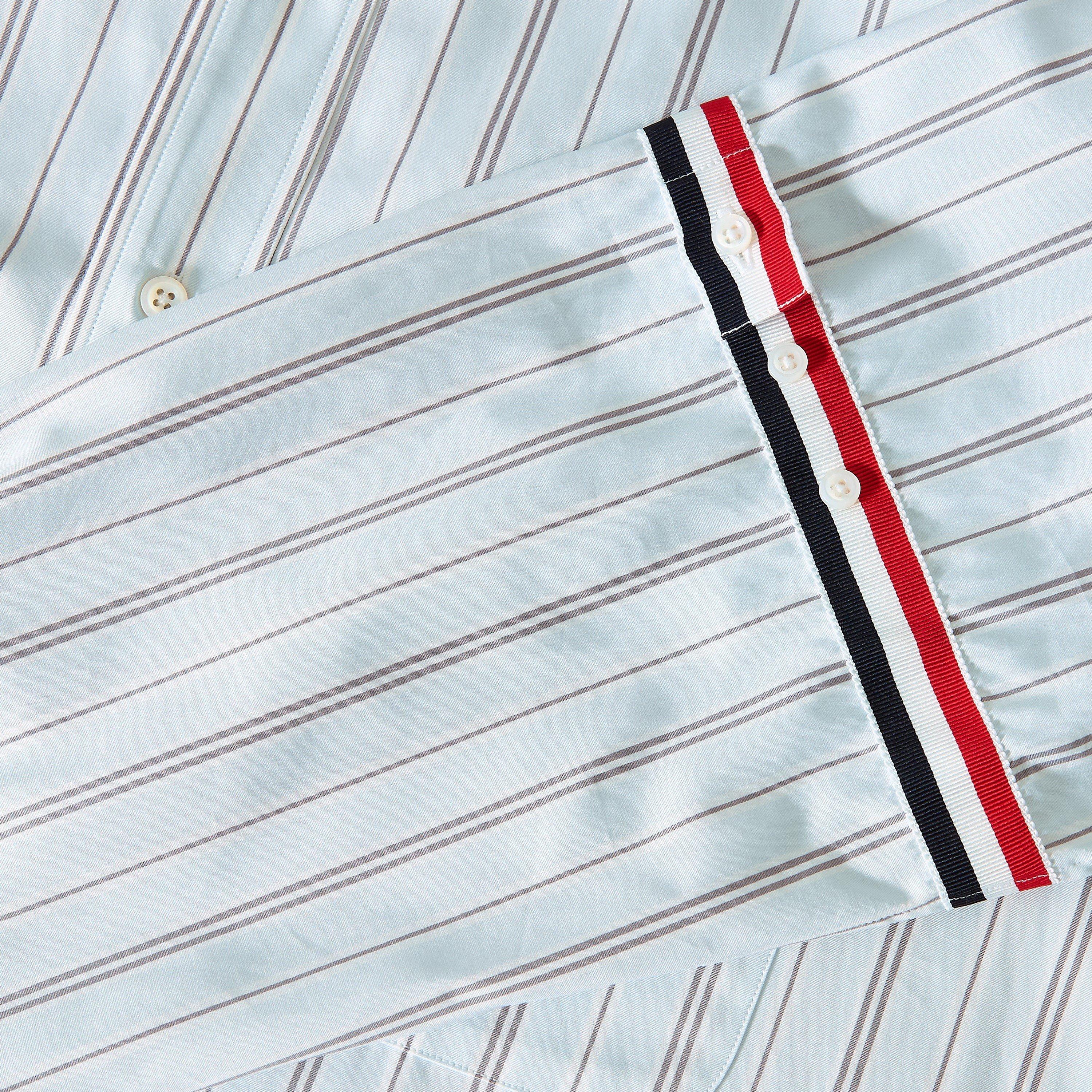 Med Grey - Thom Browne - TB LS Stripe Shirt Sn63 - 3