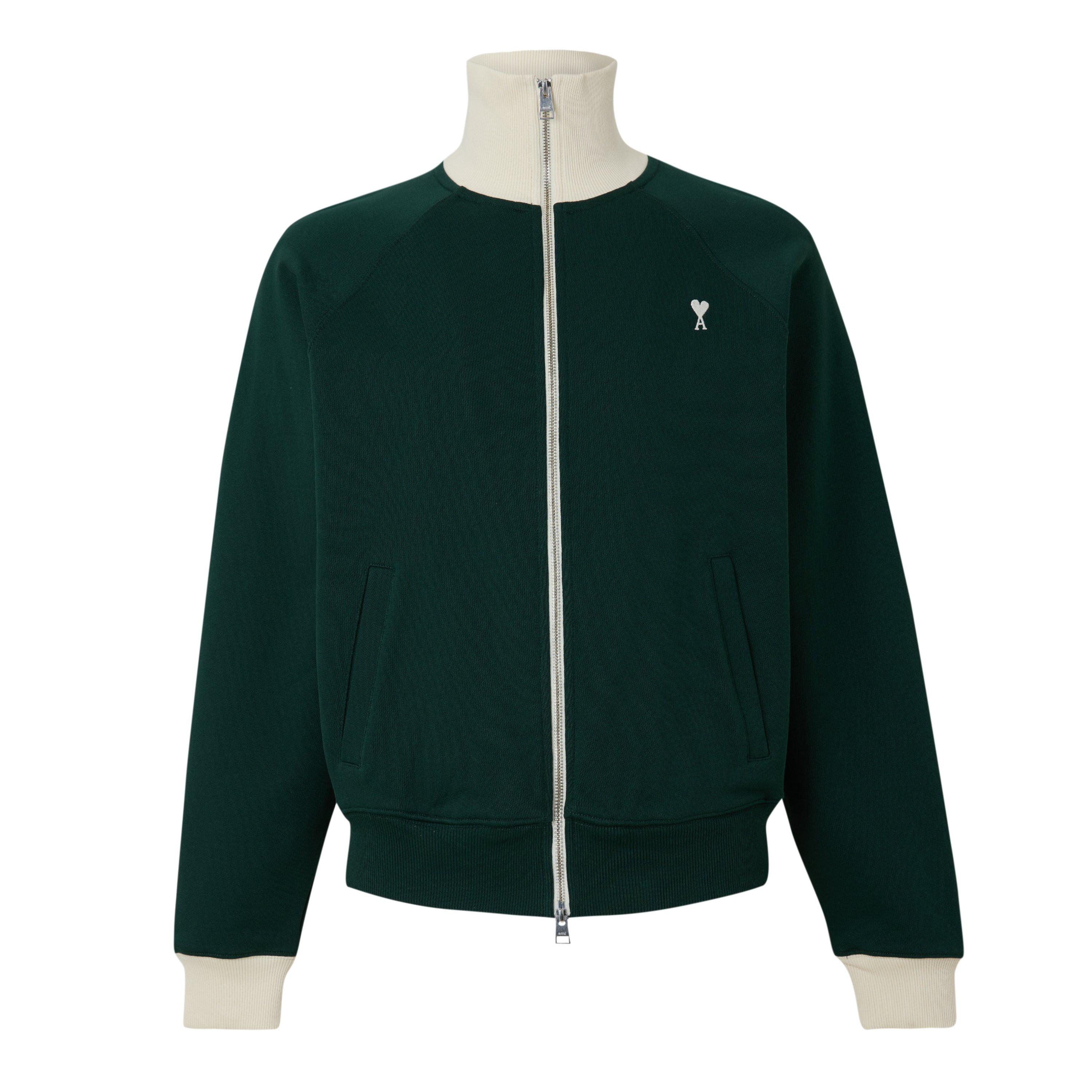 Bottle Green - Ami Paris - Ami FZ Sweatshirt Sn64 - 1