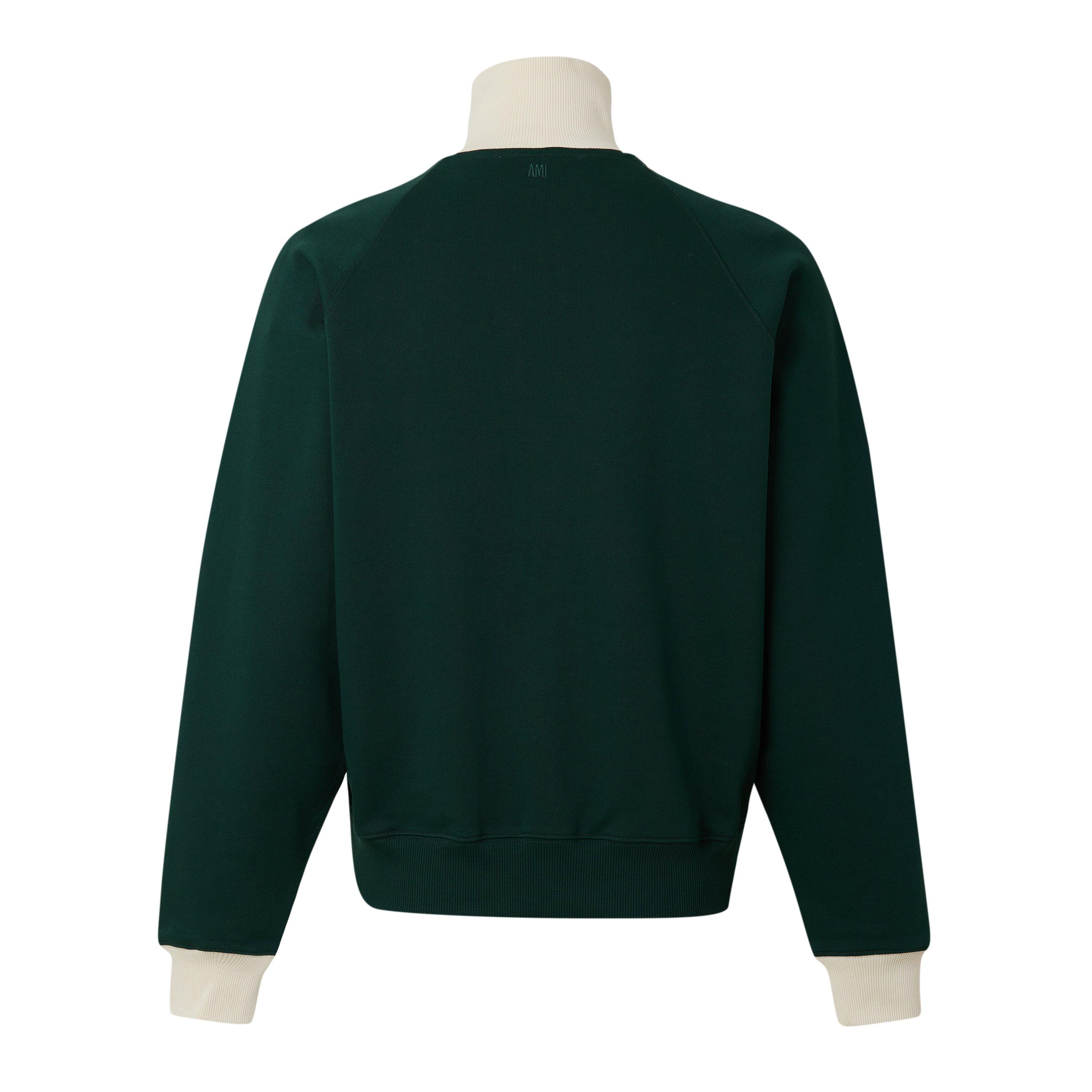 Bottle Green - Ami Paris - Ami FZ Sweatshirt Sn64 - 2