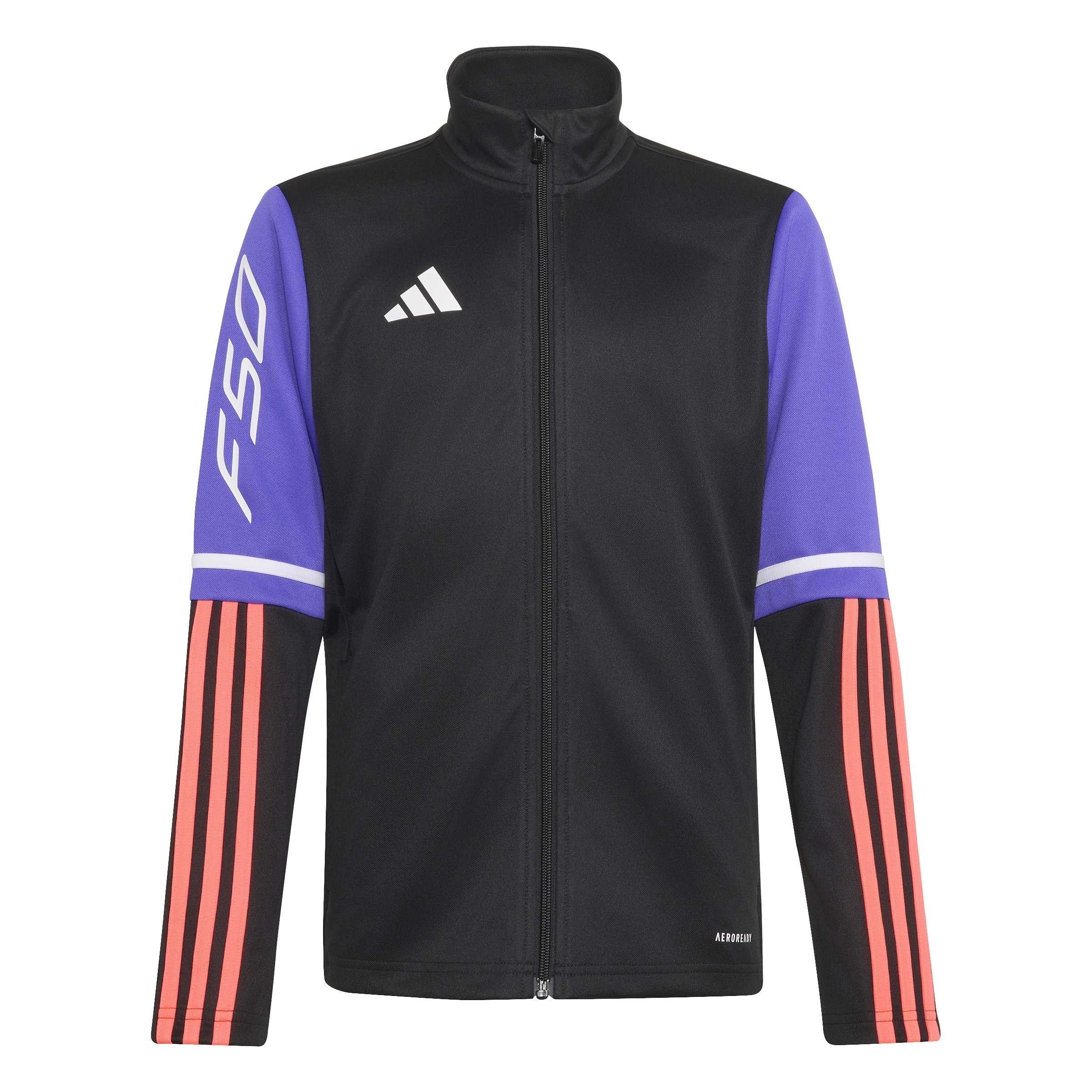 Zwart/Paars - adidas - Adidas F50 Trk Jkt Jn64 - 1