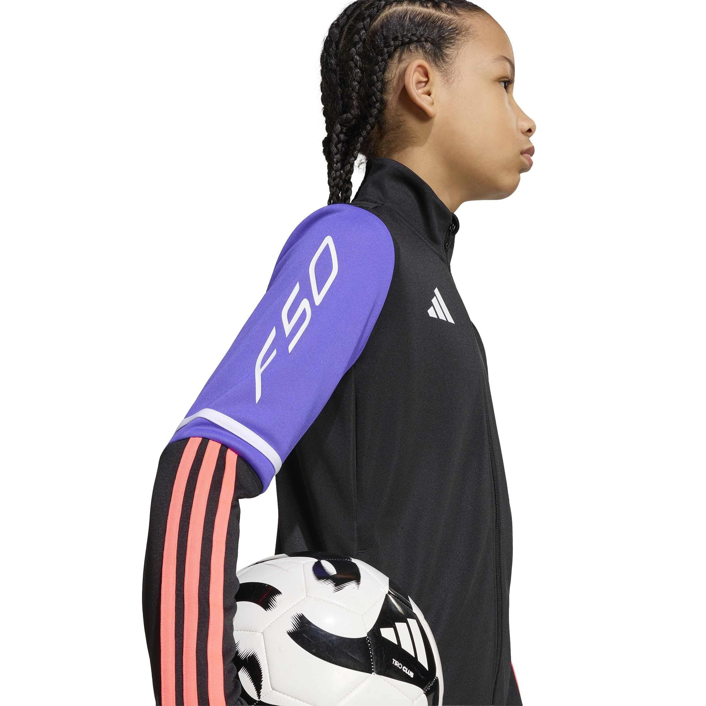Zwart/Paars - adidas - Adidas F50 Trk Jkt Jn64 - 6