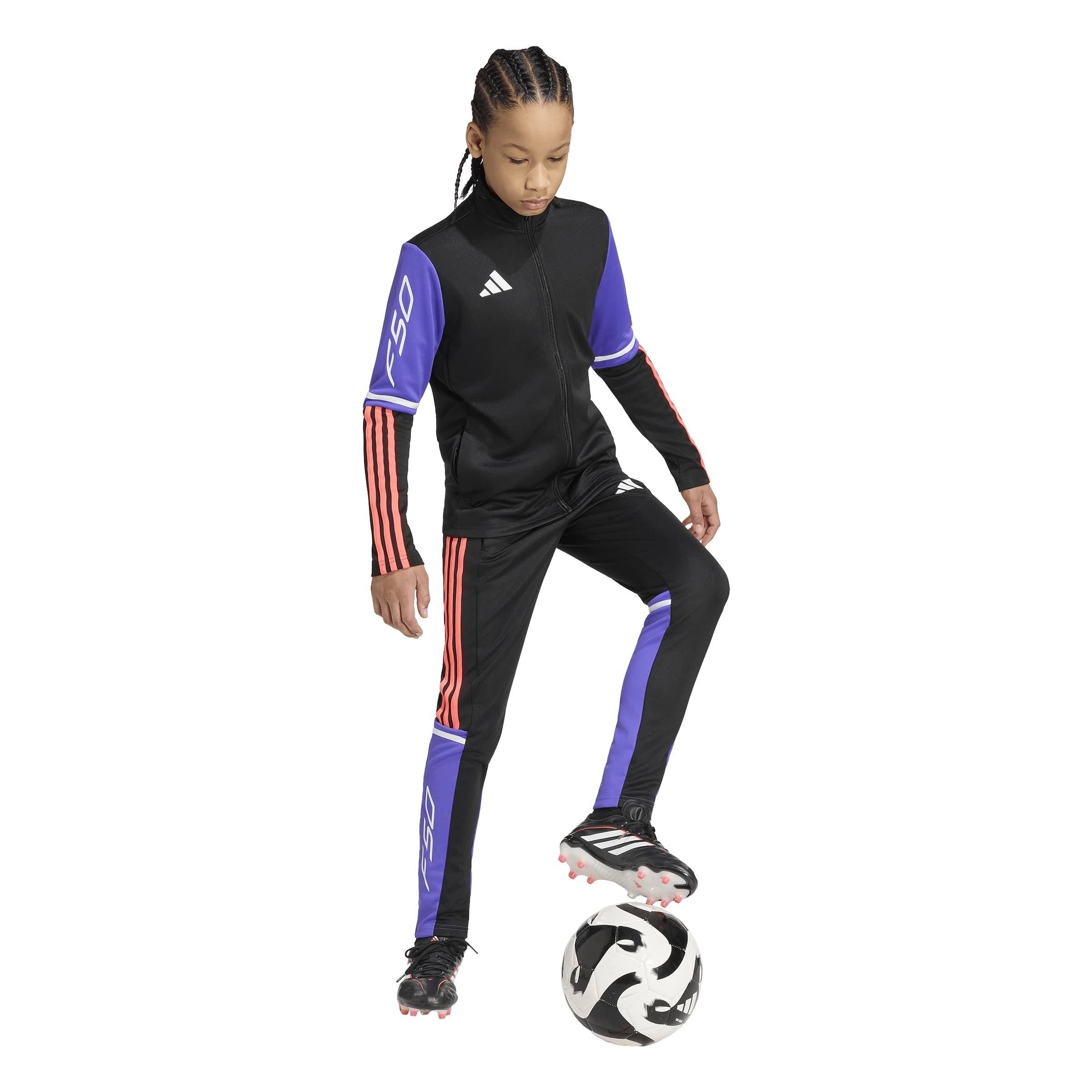 Zwart/Paars - adidas - Adidas F50 Trk Jkt Jn64 - 7