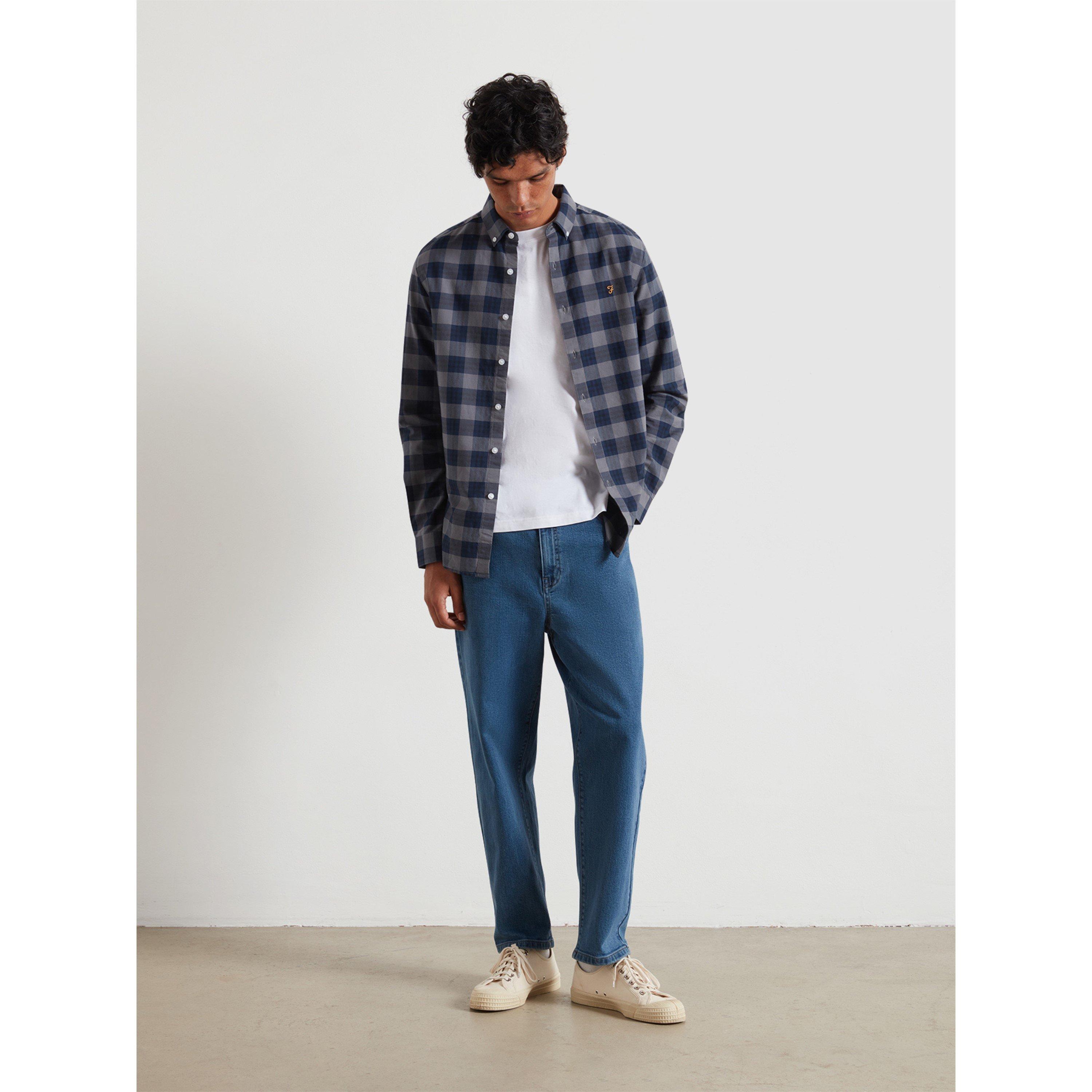 Yale 996 - Farah - Men's Brewer OrgChck Long Sleeve Patterned Shirt - 2