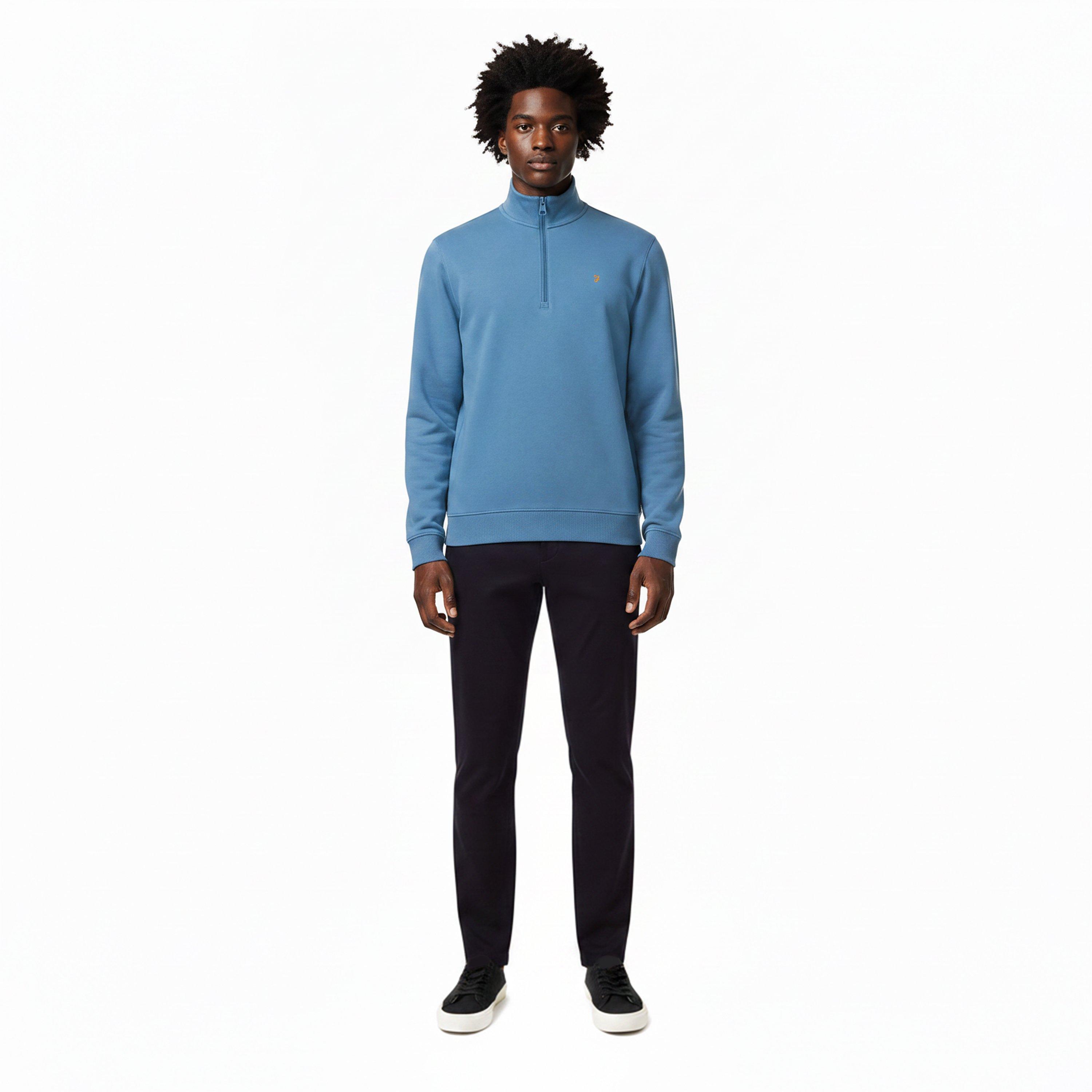 Lndrd Blue 450 - Farah - Men's Wilsdon Quarter Zip Fleece - 5