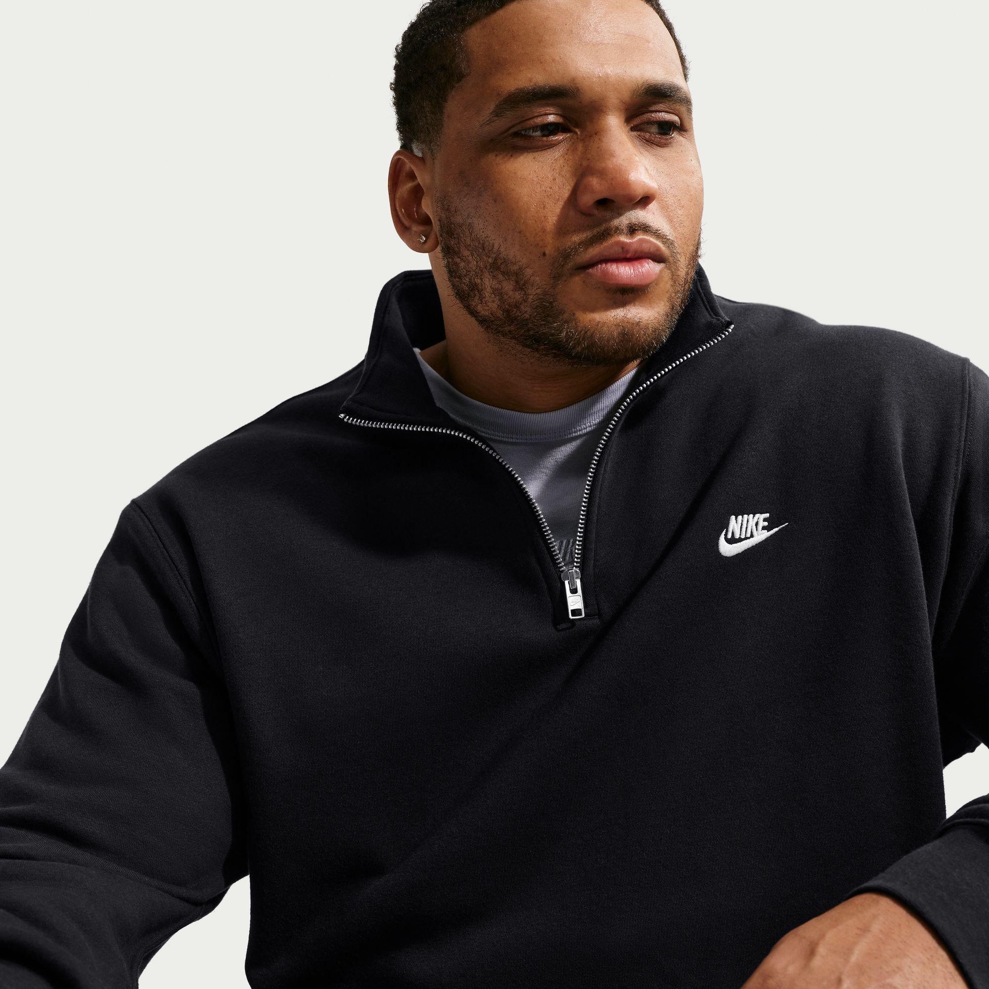 Crno/Bijelo - Nike - Nike Clb 1/2 Zip Sn64 - 11