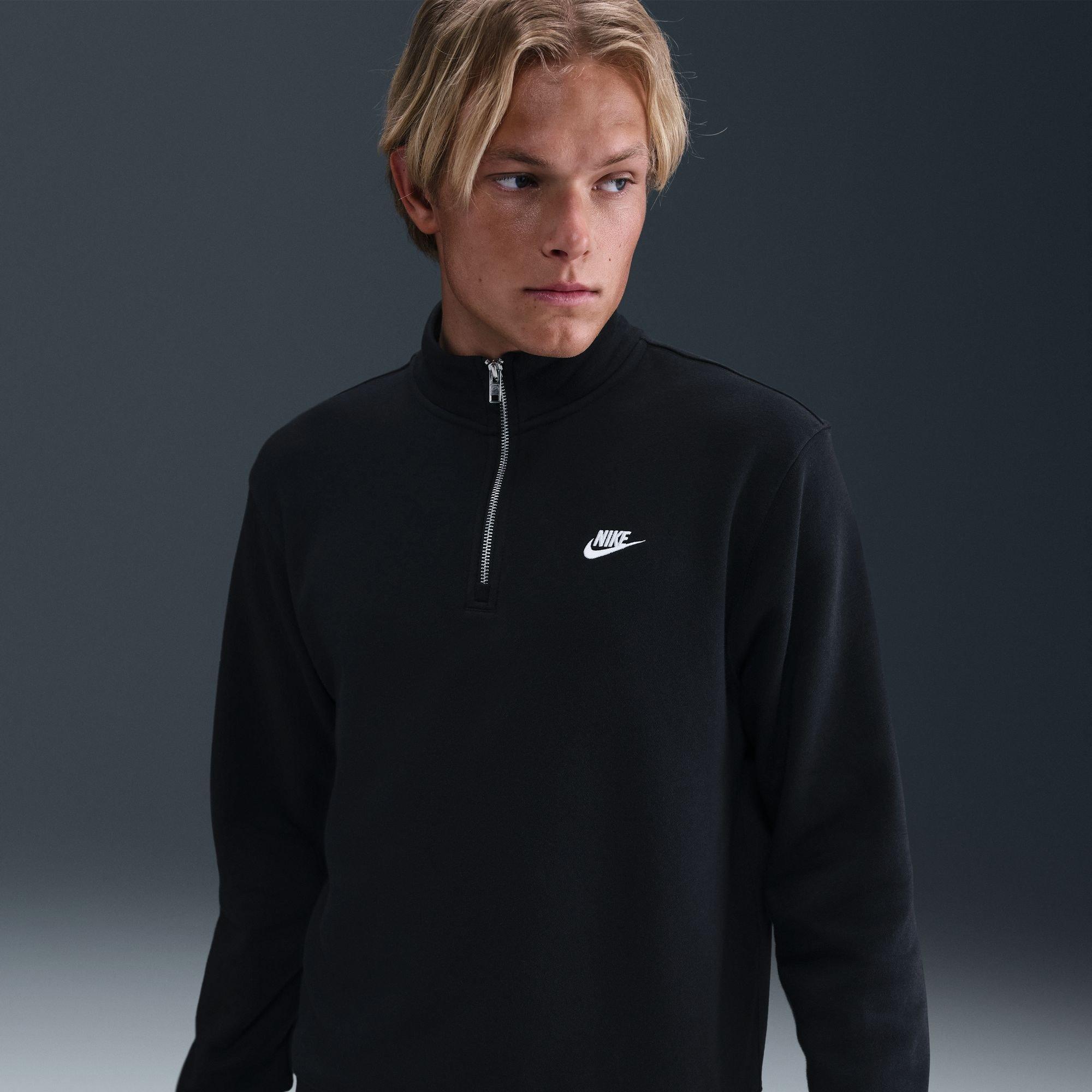 Crno/Bijelo - Nike - Nike Clb 1/2 Zip Sn64 - 12