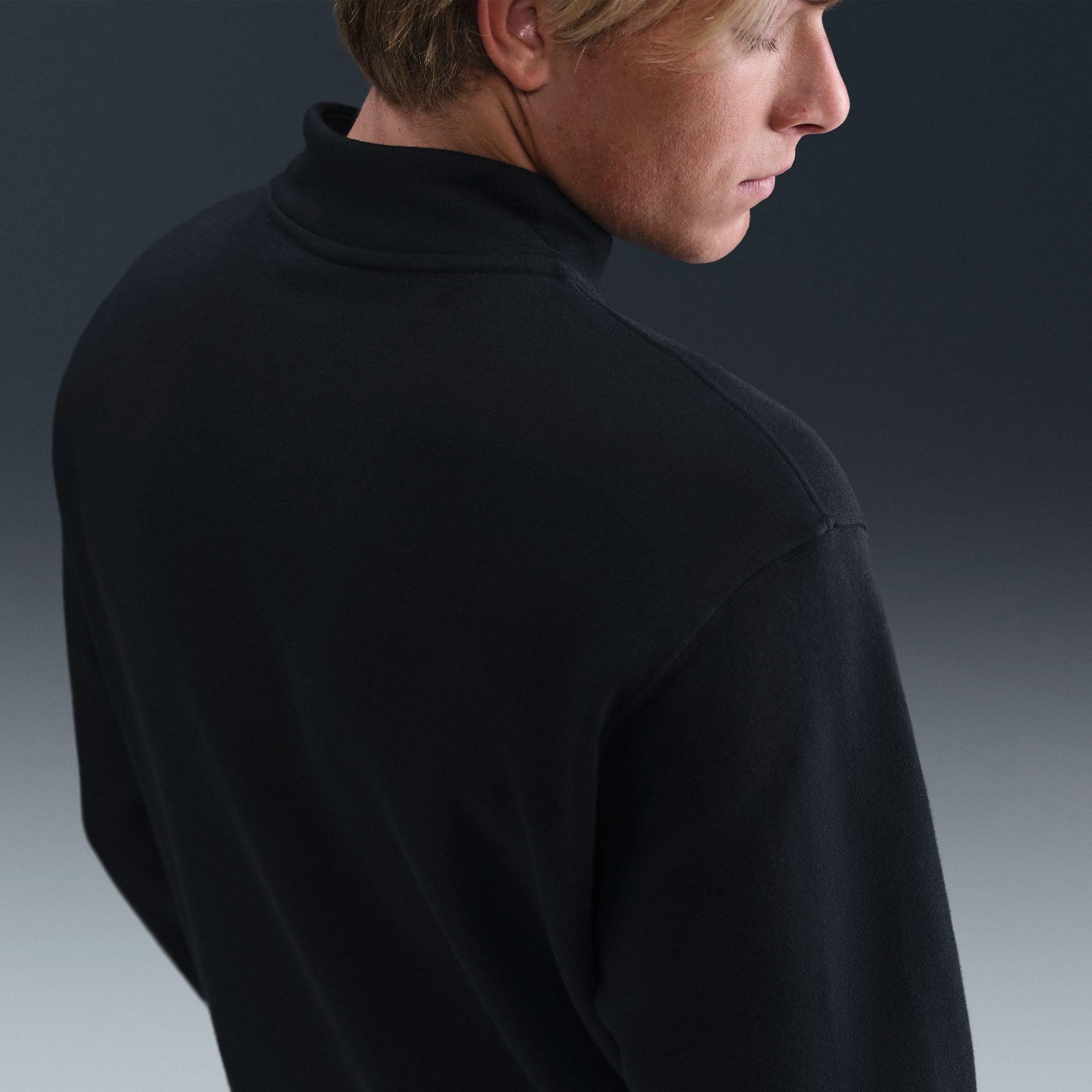 Crno/Bijelo - Nike - Nike Clb 1/2 Zip Sn64 - 15