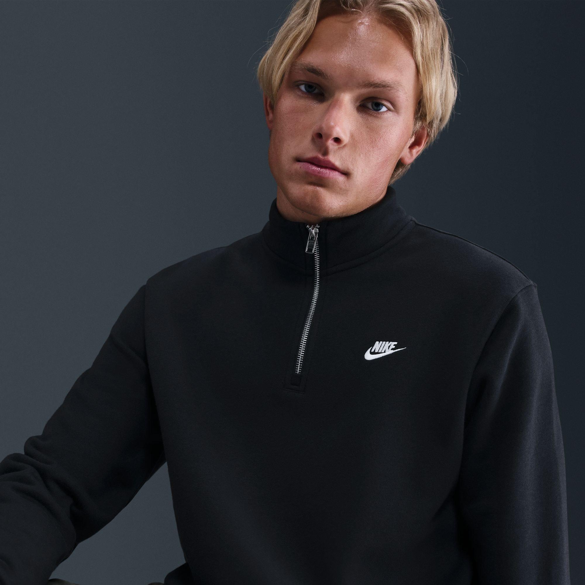 Crno/Bijelo - Nike - Nike Clb 1/2 Zip Sn64 - 16