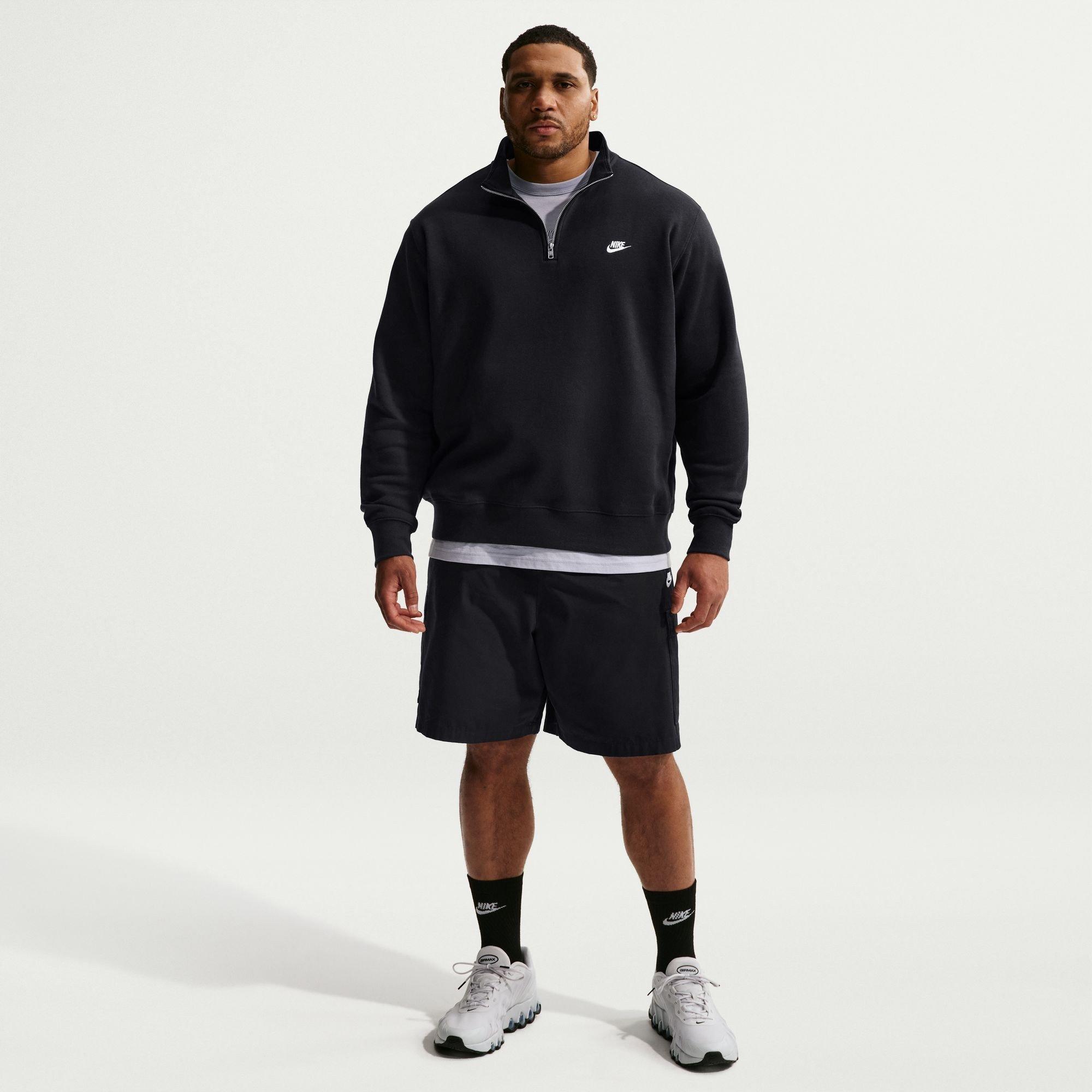 Crno/Bijelo - Nike - Nike Clb 1/2 Zip Sn64 - 7