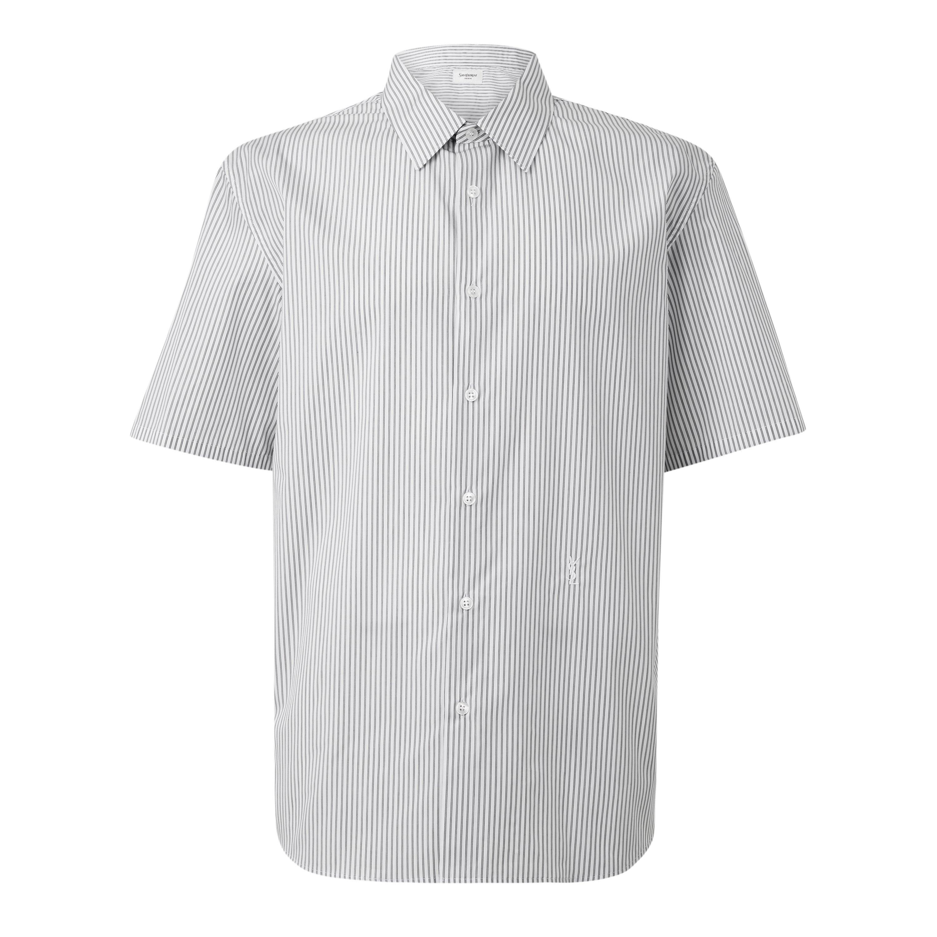 Blue/White - Saint Laurent - Saint SS Cass Shirt Sn64 - 1