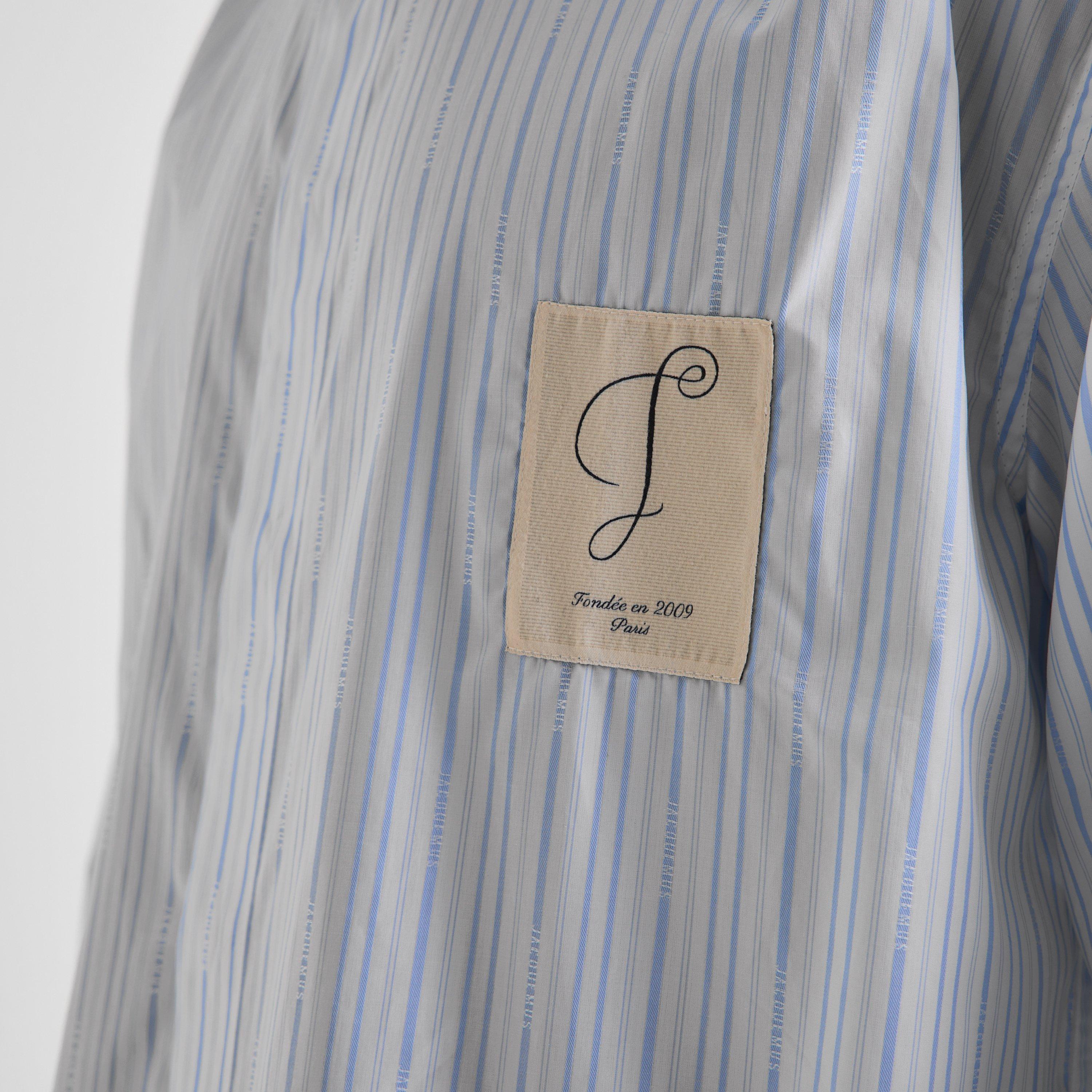Blue - Jacquemus - Men's Simon Striped Long-Sleeve Cotton Oversized-Fit Shirt - 5
