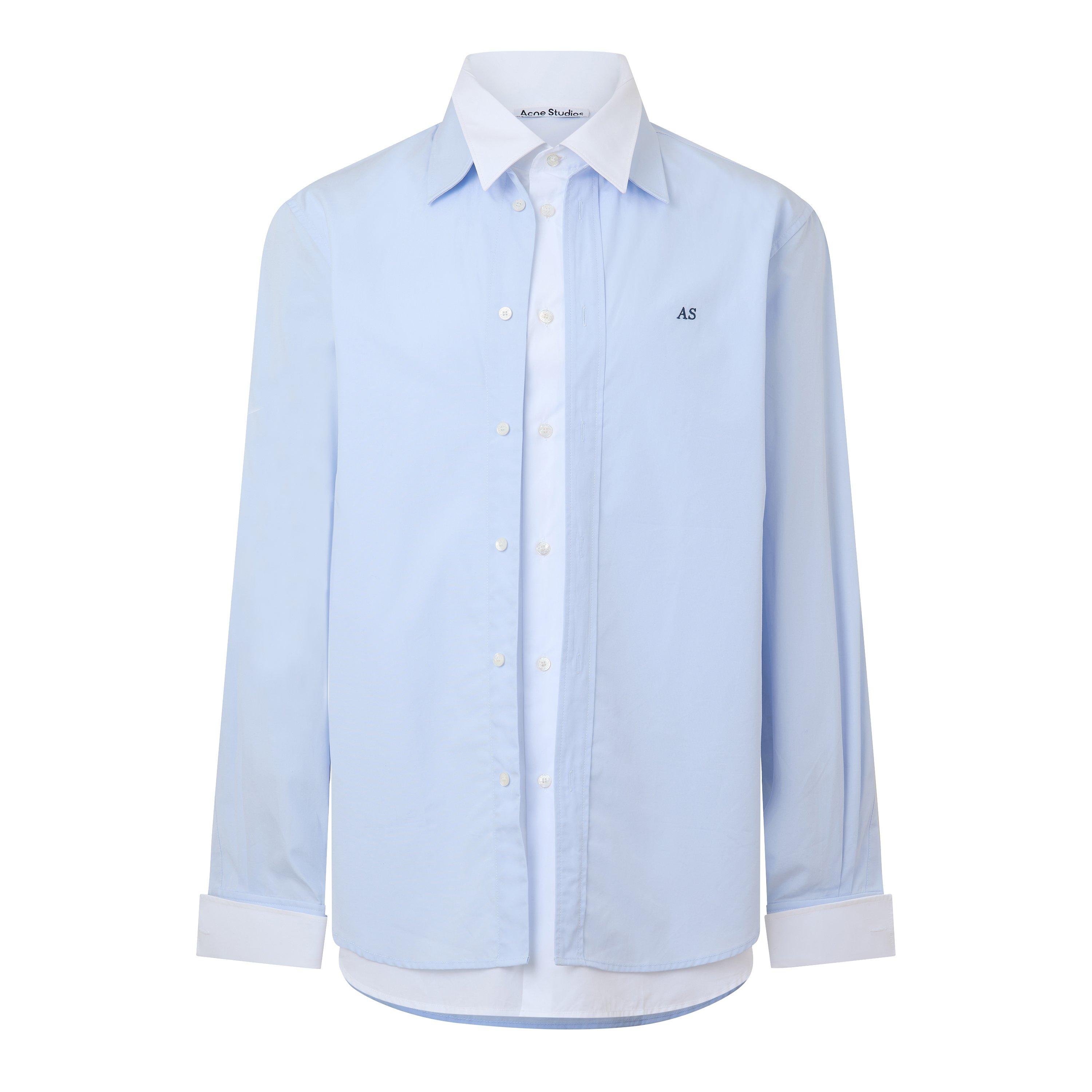 Blue/White - Acne Studios - Acne Sont Dbl Shirt Sn64 - 1