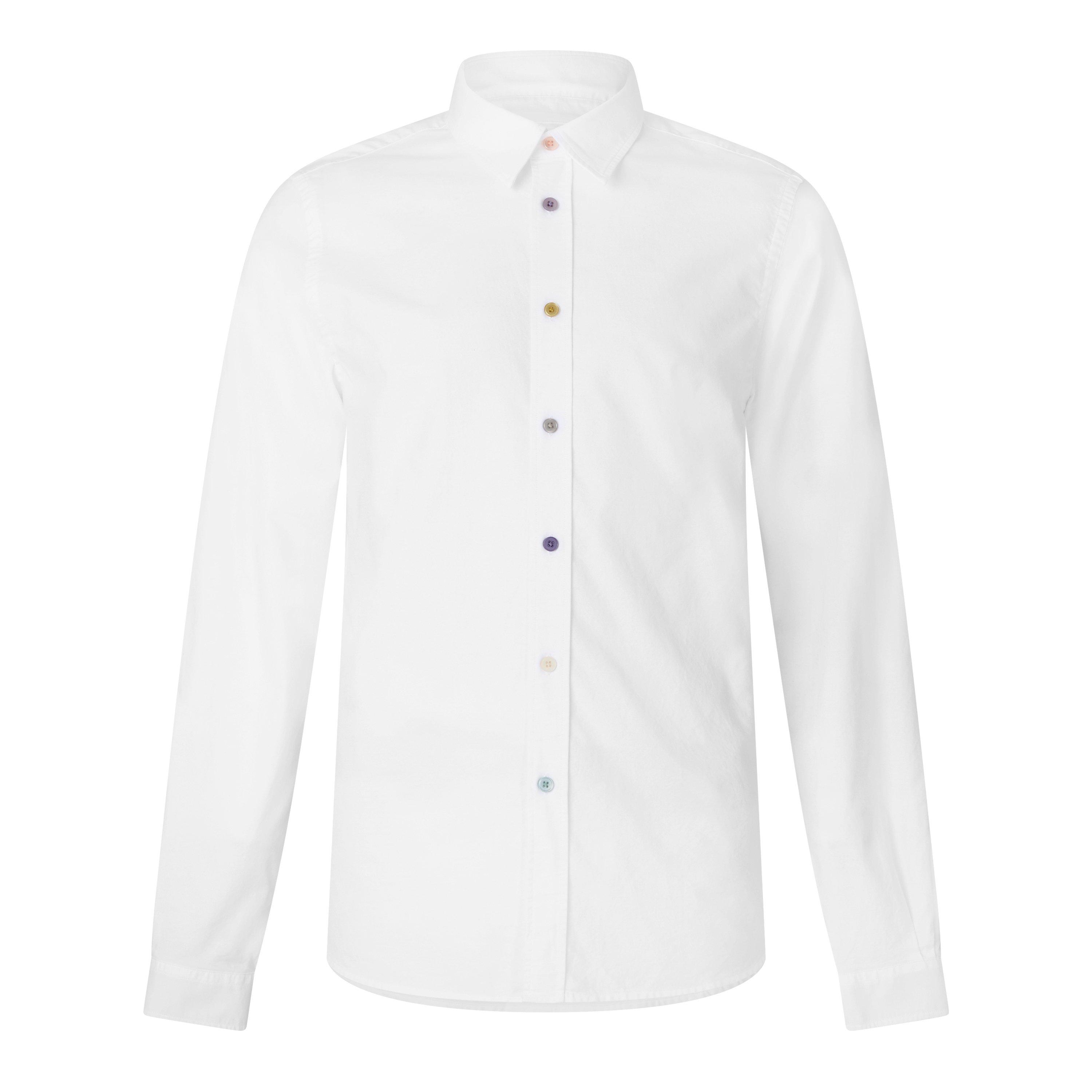 PS Paul Smith PS Button LS S Sn64 - White 01 - M