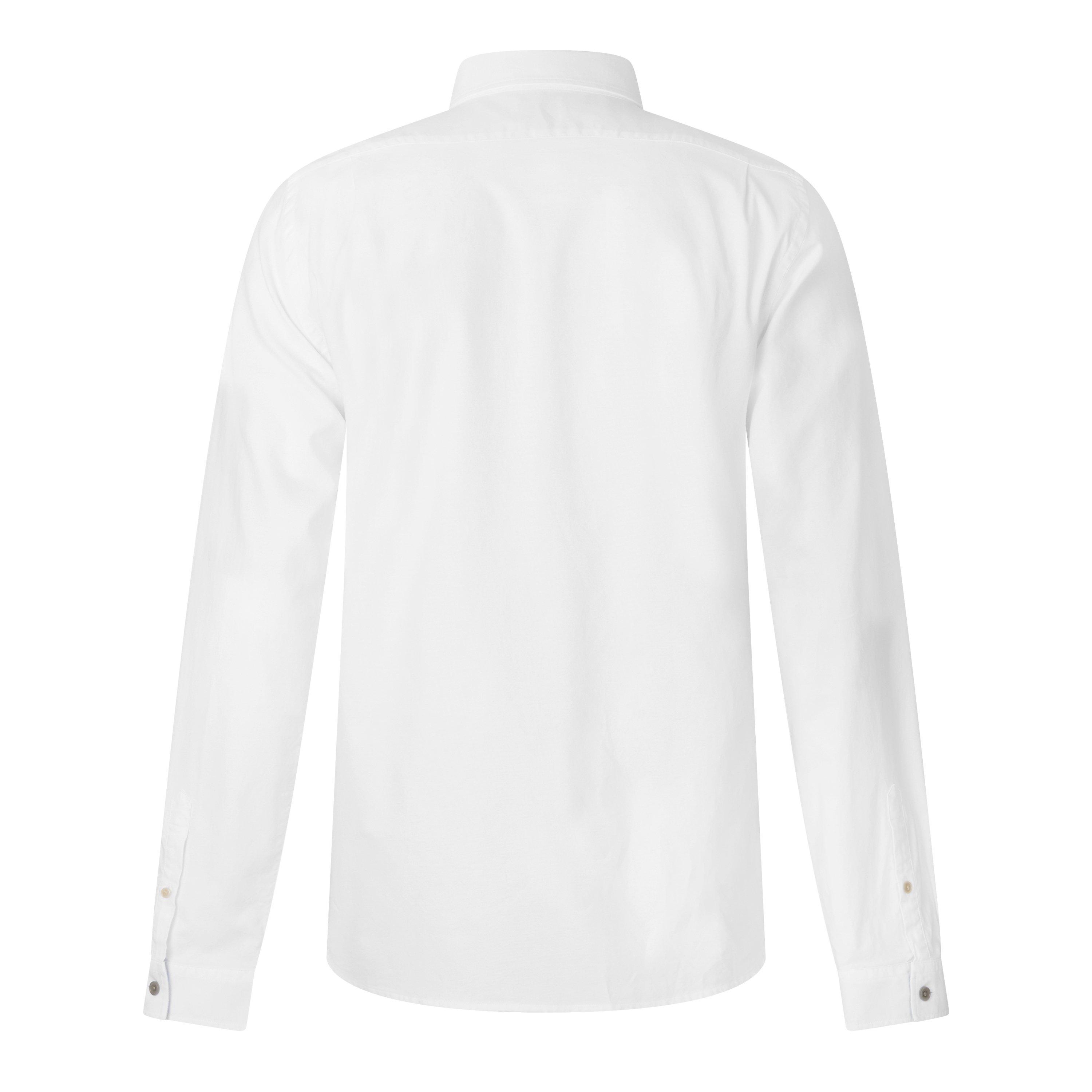 White 01 - PS Paul Smith - Men's Multi-Button Cotton Long-Sleeve Tailored-Fit Shirt - 2