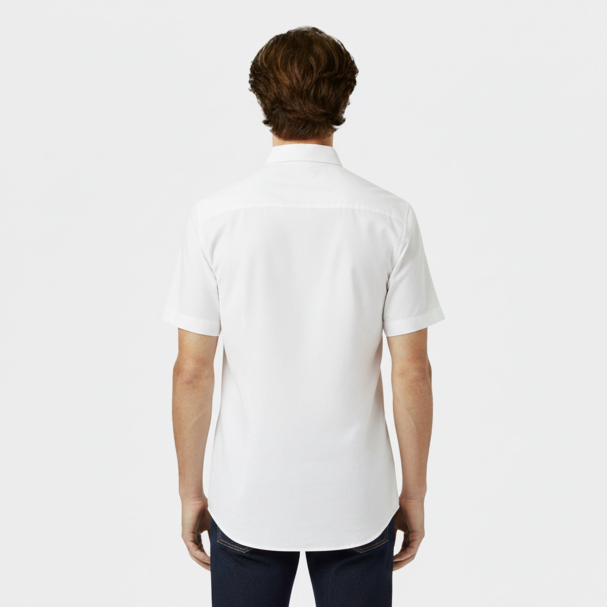 Branco - Jack Wills - Short Sleeve Oxford Shirt Mens - 4