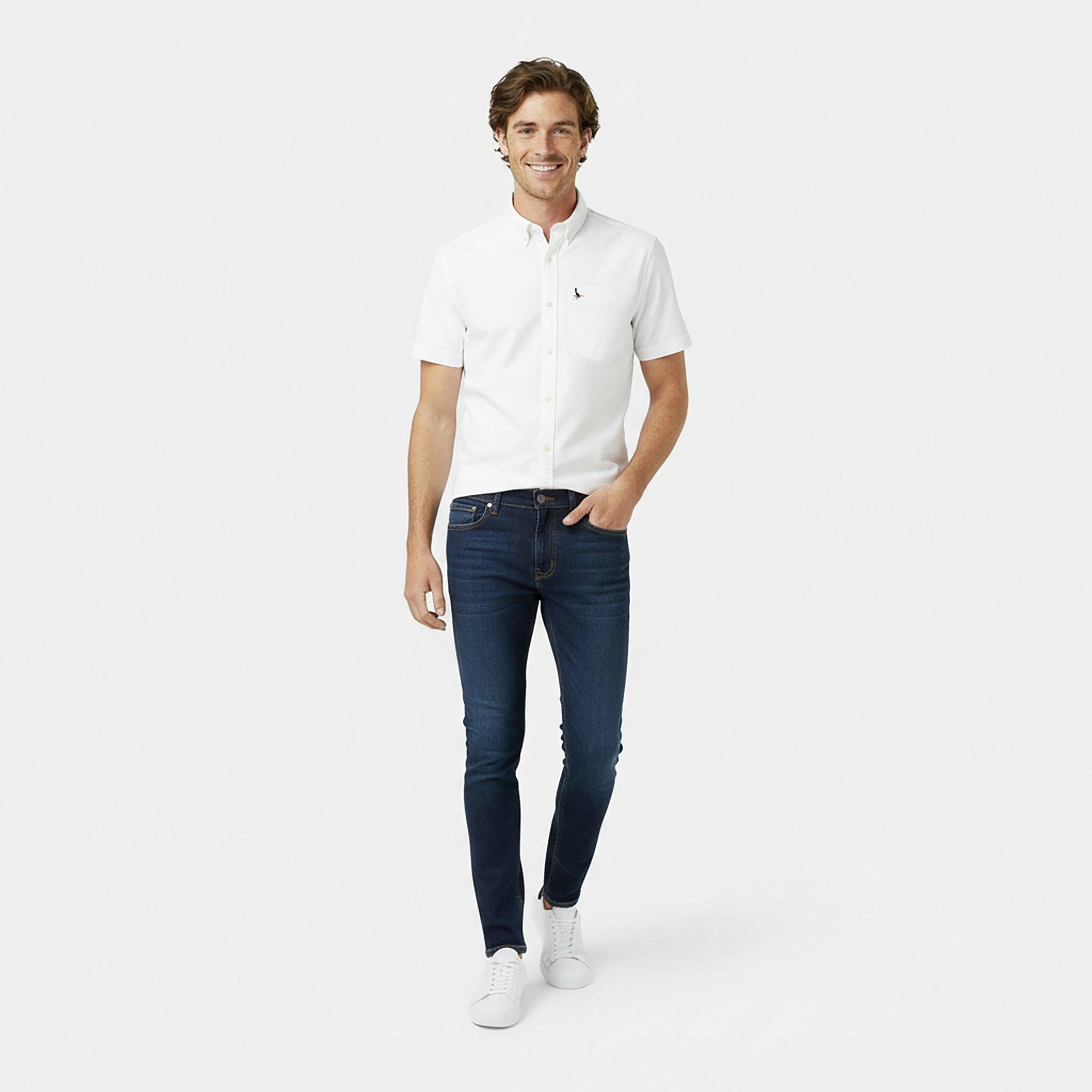 Branco - Jack Wills - Short Sleeve Oxford Shirt Mens - 5