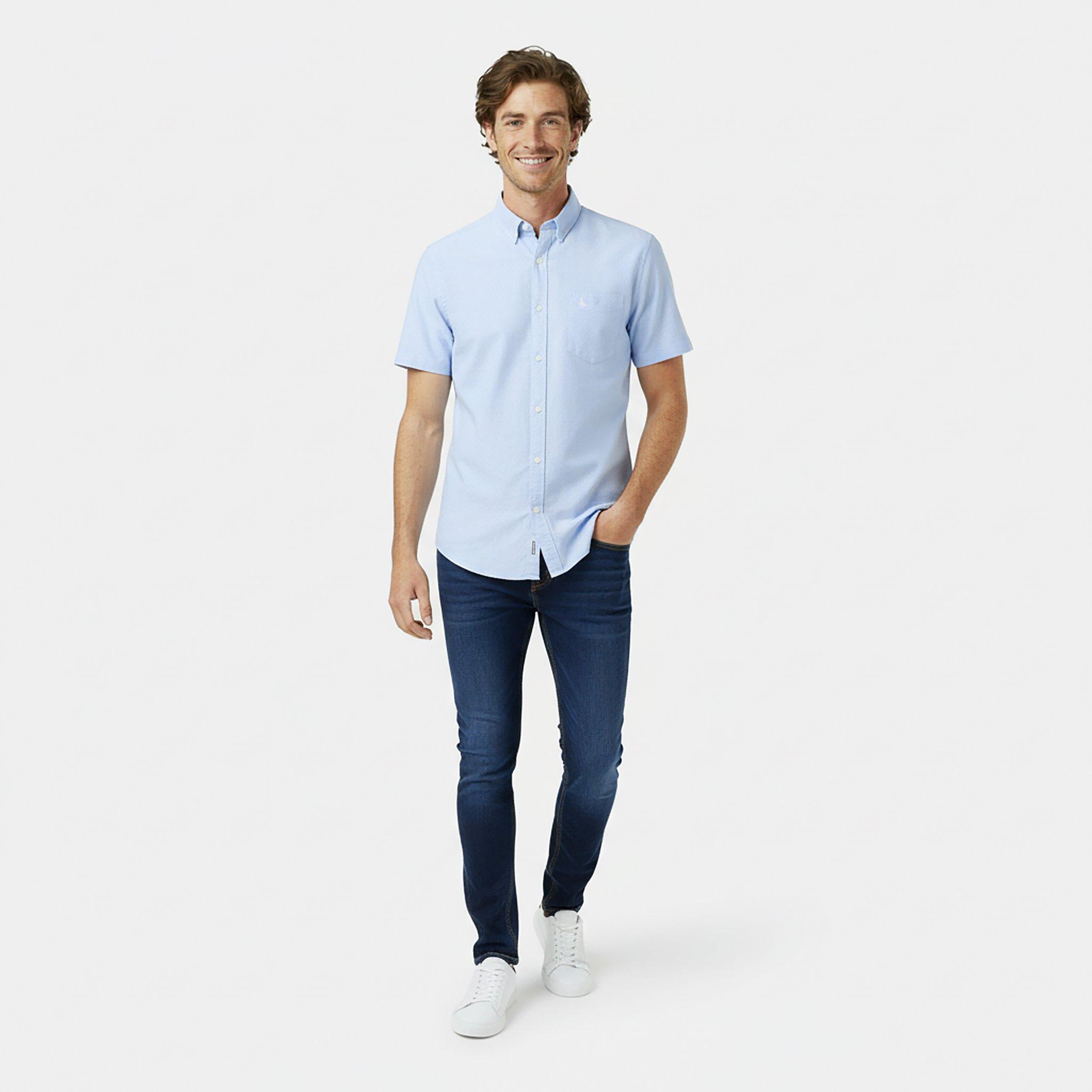 Bleu ciel - Jack Wills - Classic Oxford Shirt Mens - 5