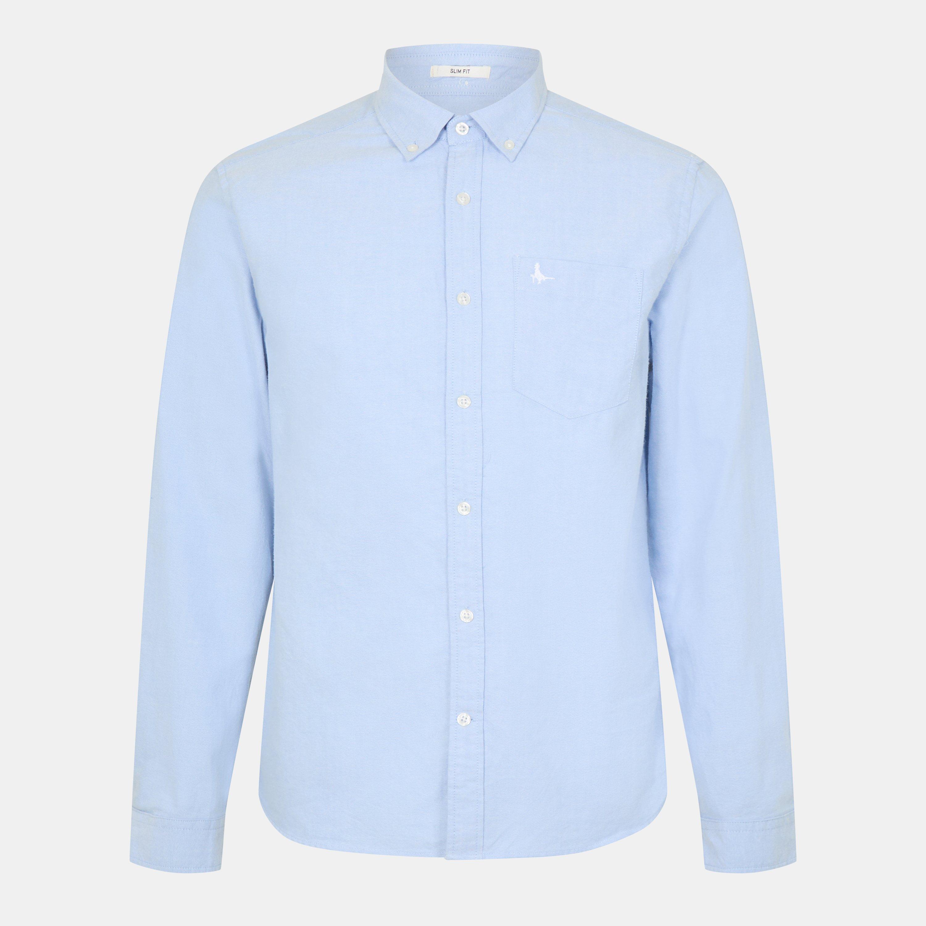 Jack Wills Men's Jackwills Wadsworth Oxford Shirt - Sky Blue - M