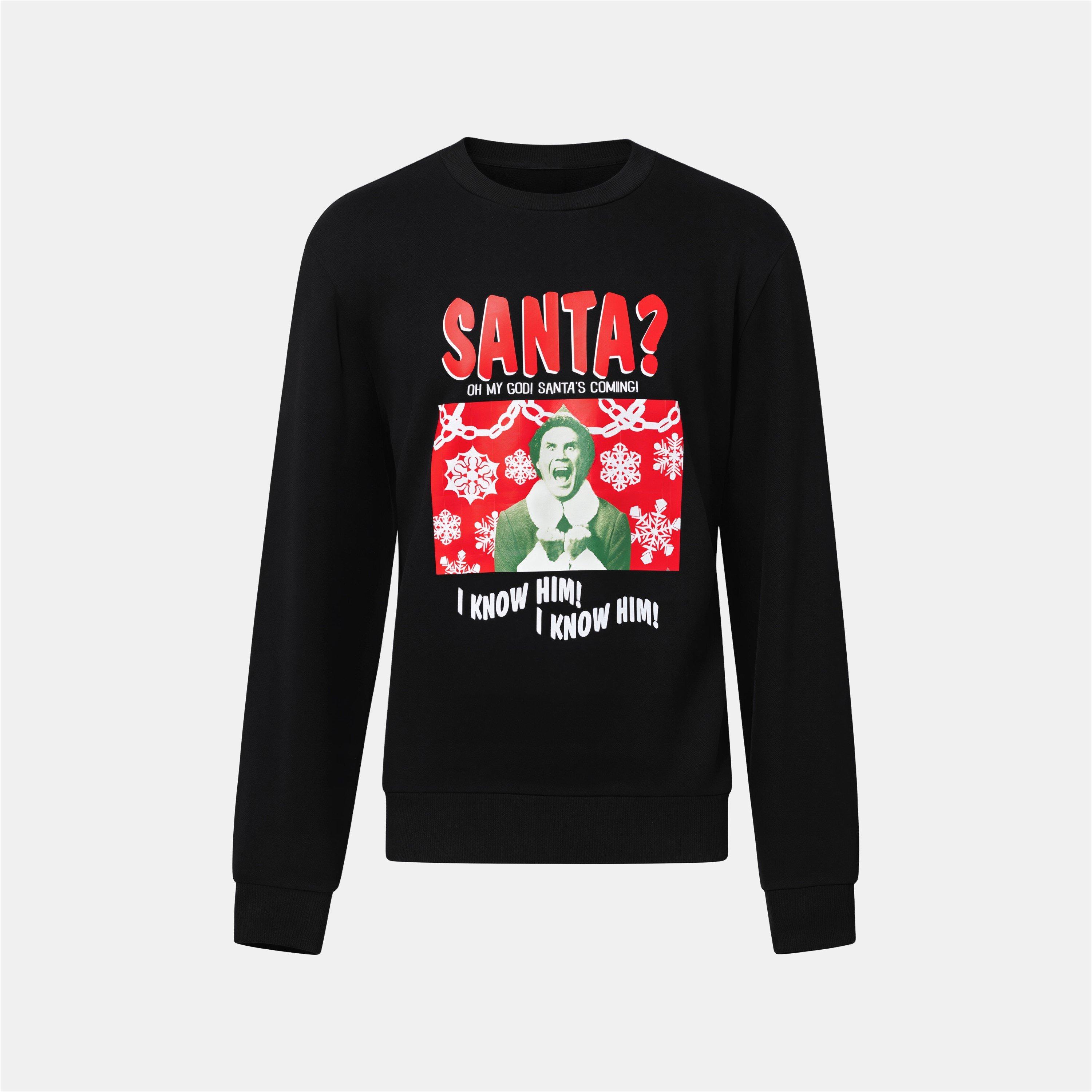 Elf - Character - Unisex Disney Elf Xmas Fleece Crew Sweat - 1