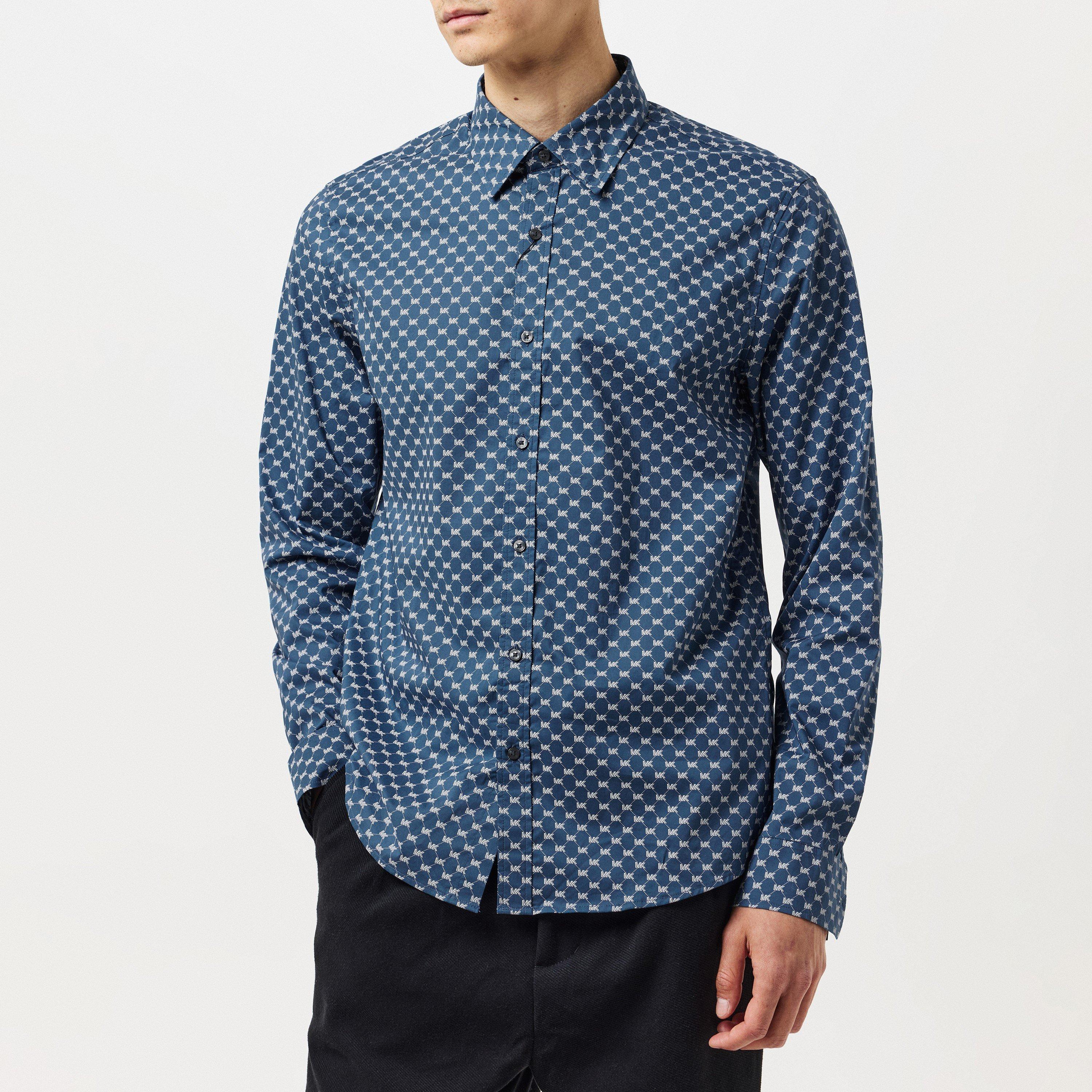 Danish Blue 575 - Michael Kors - Logo Stripe Shirt - 2