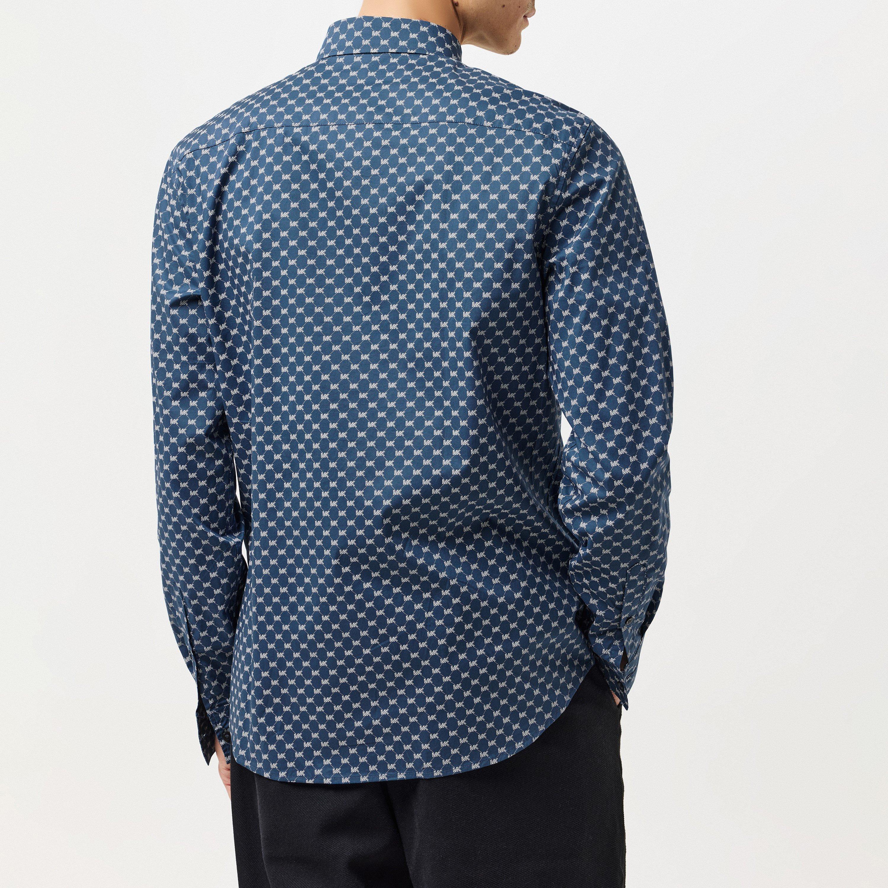 Danish Blue 575 - Michael Kors - Logo Stripe Shirt - 3