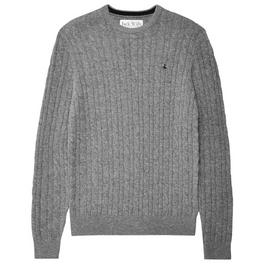 Jack Wills Marlow Merino Wool Blend Cable Knitted Jumper