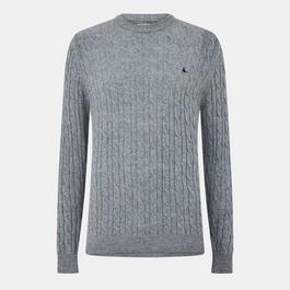 Jack Wills Jack Marlow Merino Wool Blend Cable Knitted Jumper