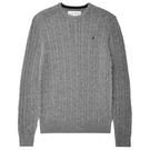 Grises - Jack Wills - Jack Marlow Merino Wool Blend Cable Knitted Jumper - 5