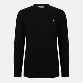 Jack Wills Marlow Merino Wool Blend Cable Knitted Jumper Men